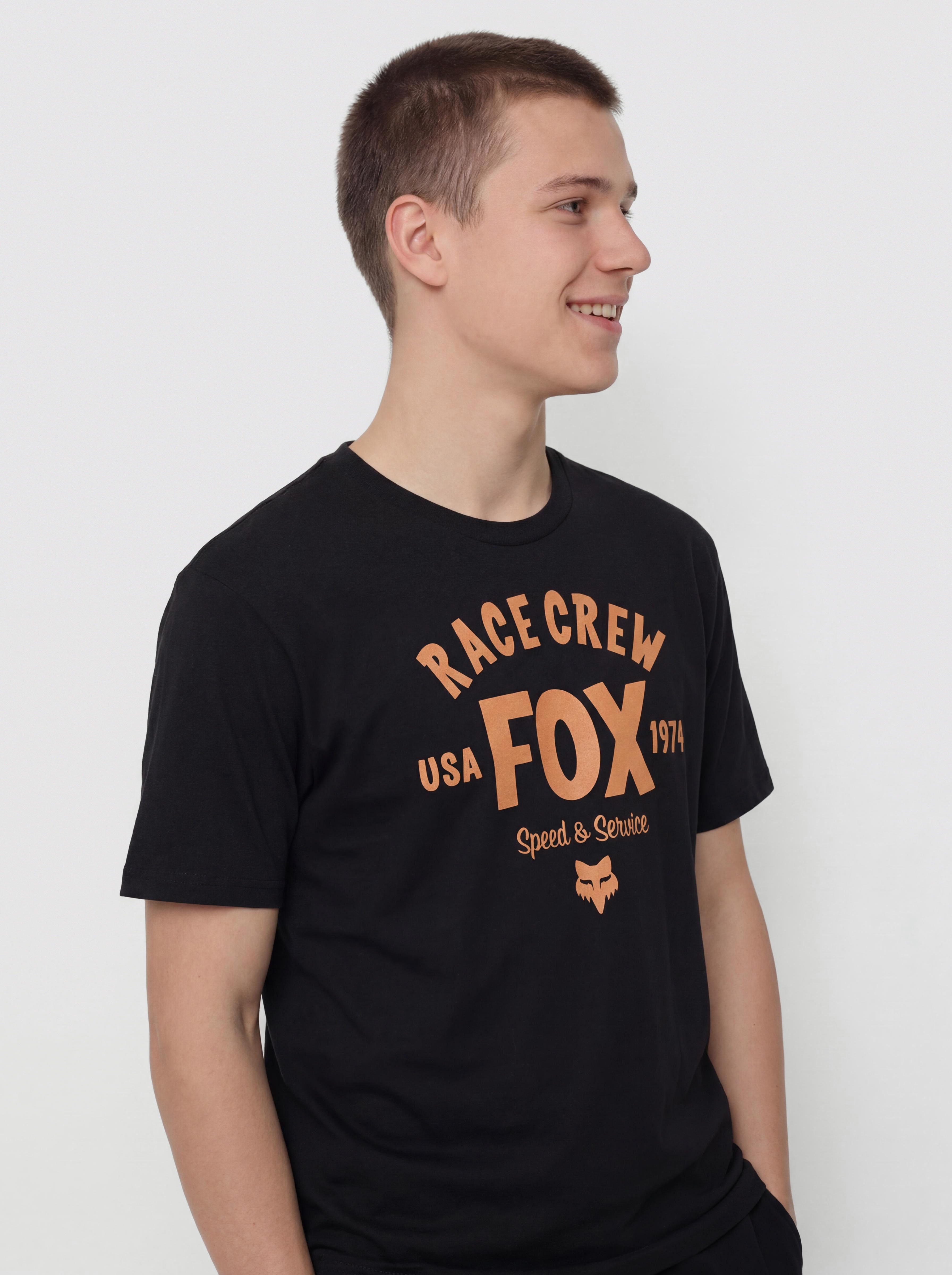 T-shirt Fox Slogan (black)