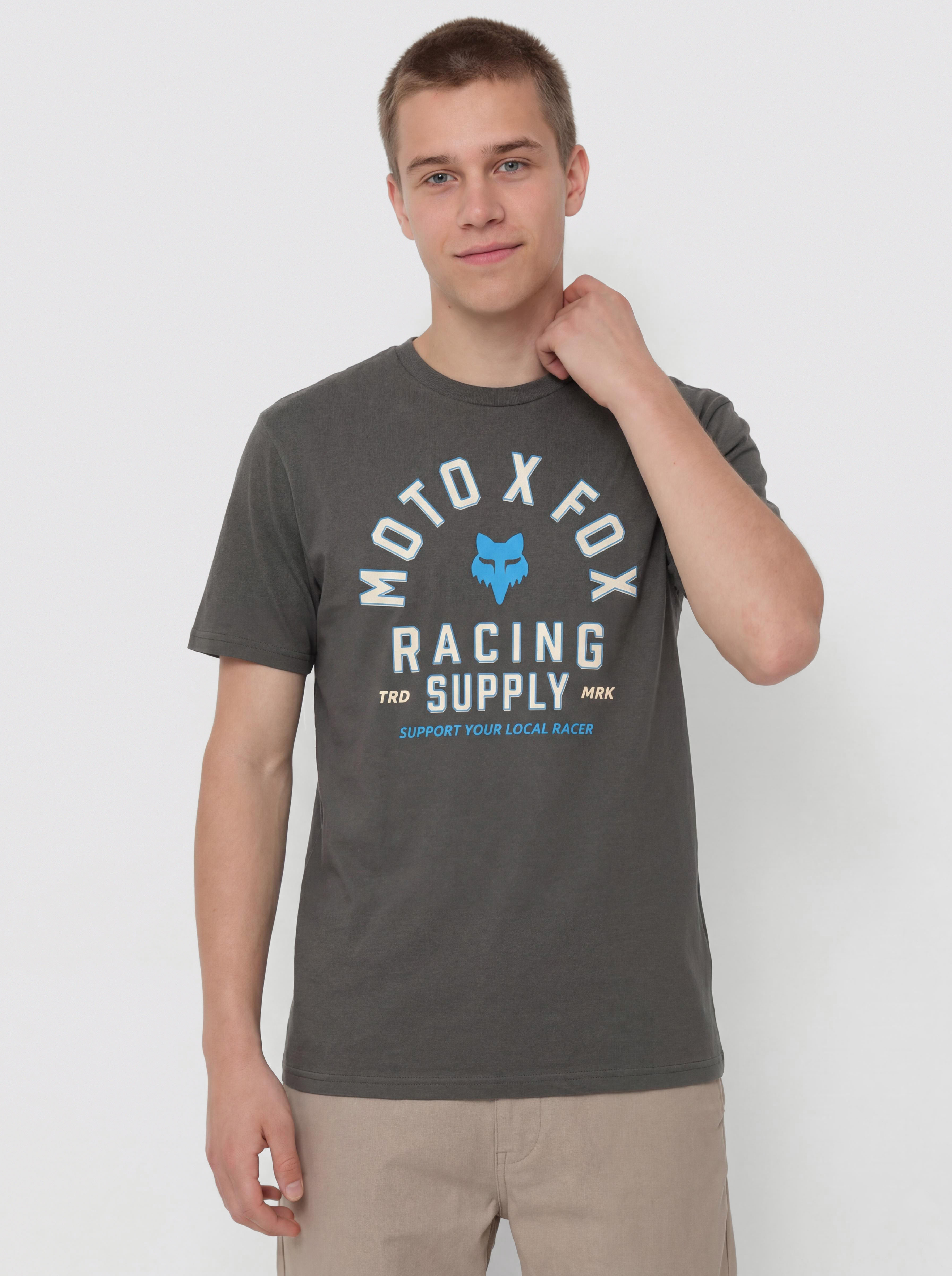 T-shirt Fox Local Racer (dark shadow)