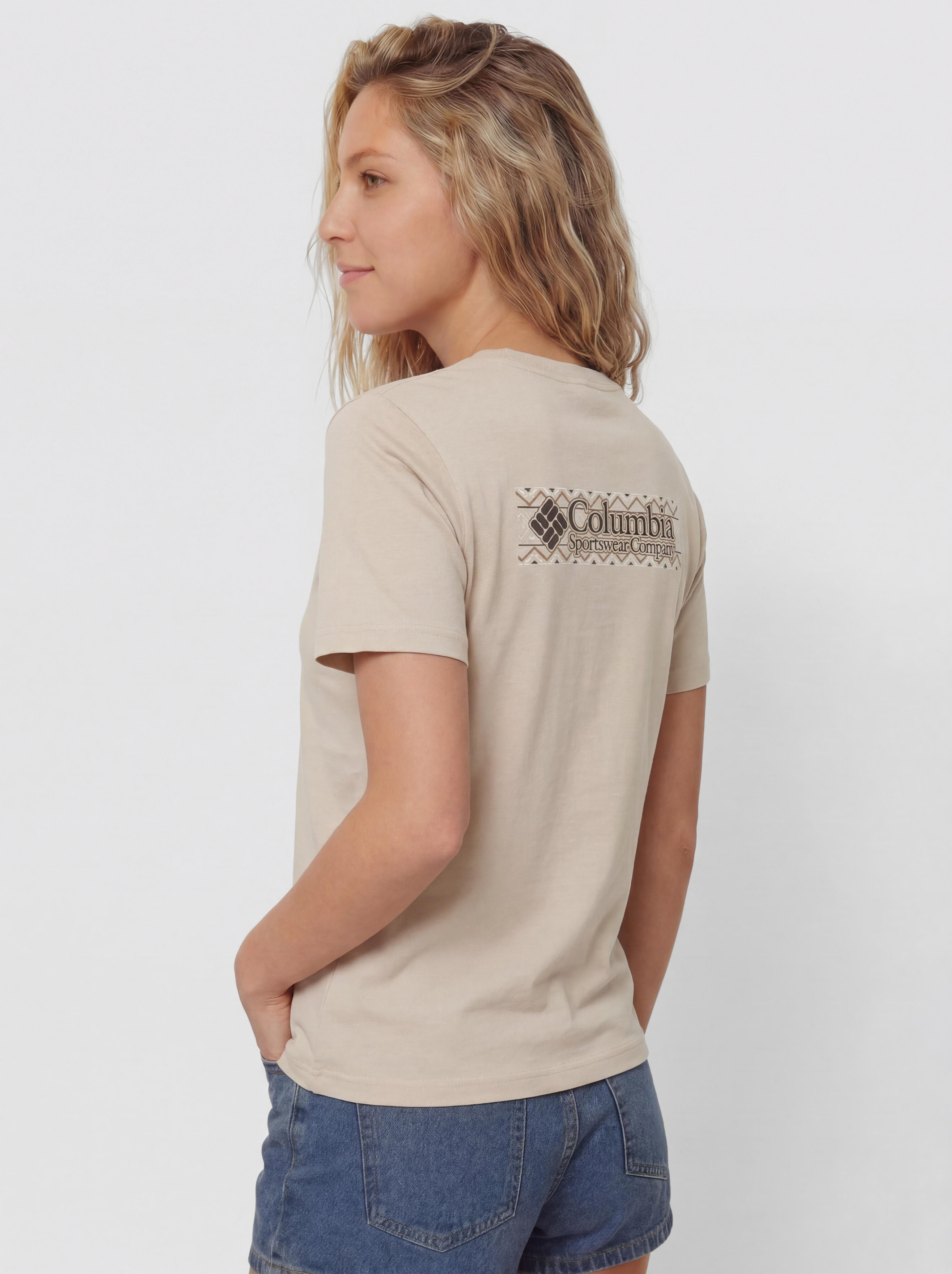 T-shirt Columbia CSC Heavyweight Graphic Wmn (dark stone/branded blanket)