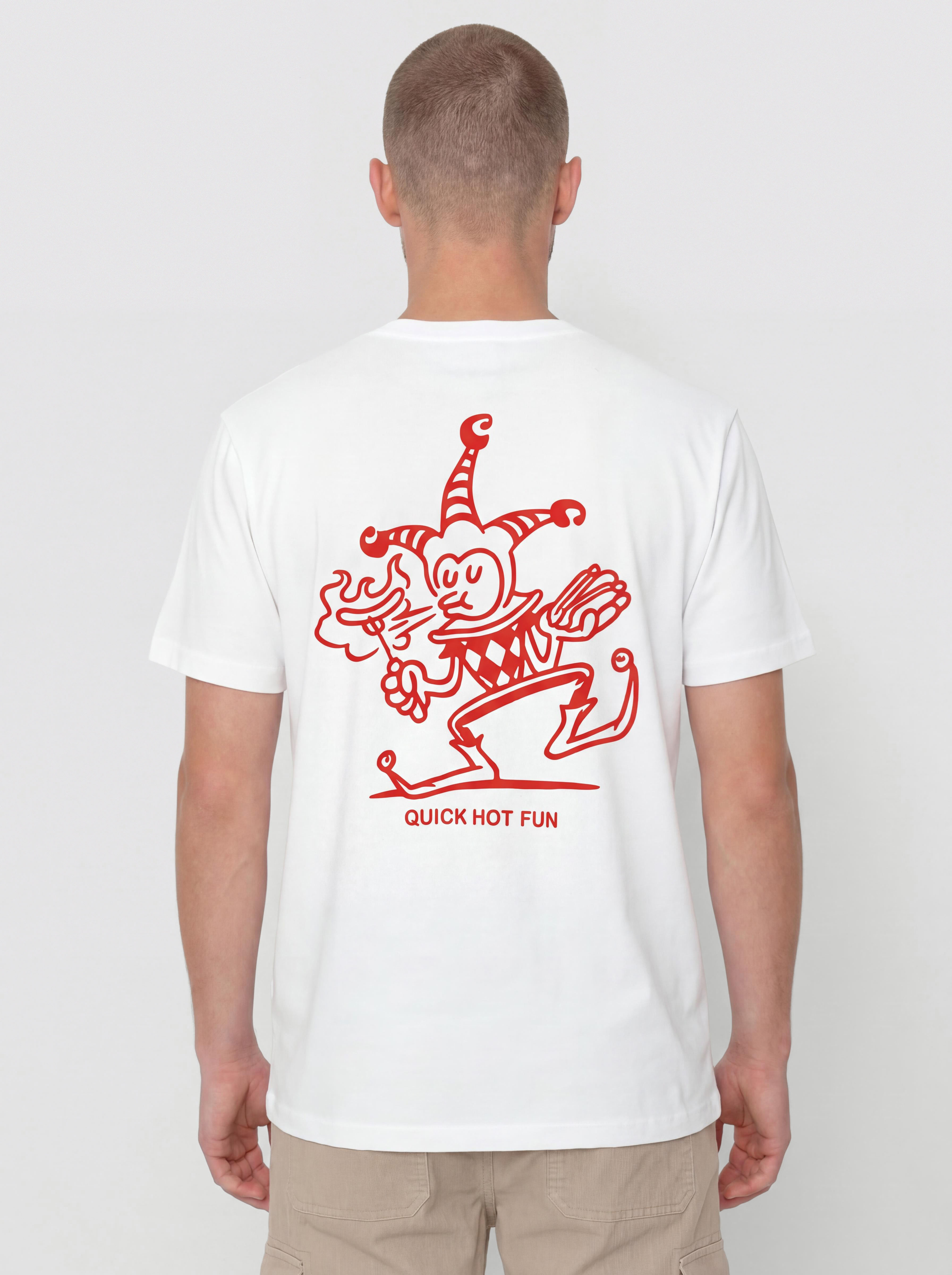 T-shirt Carhartt WIP Harlequin BBQ (white)