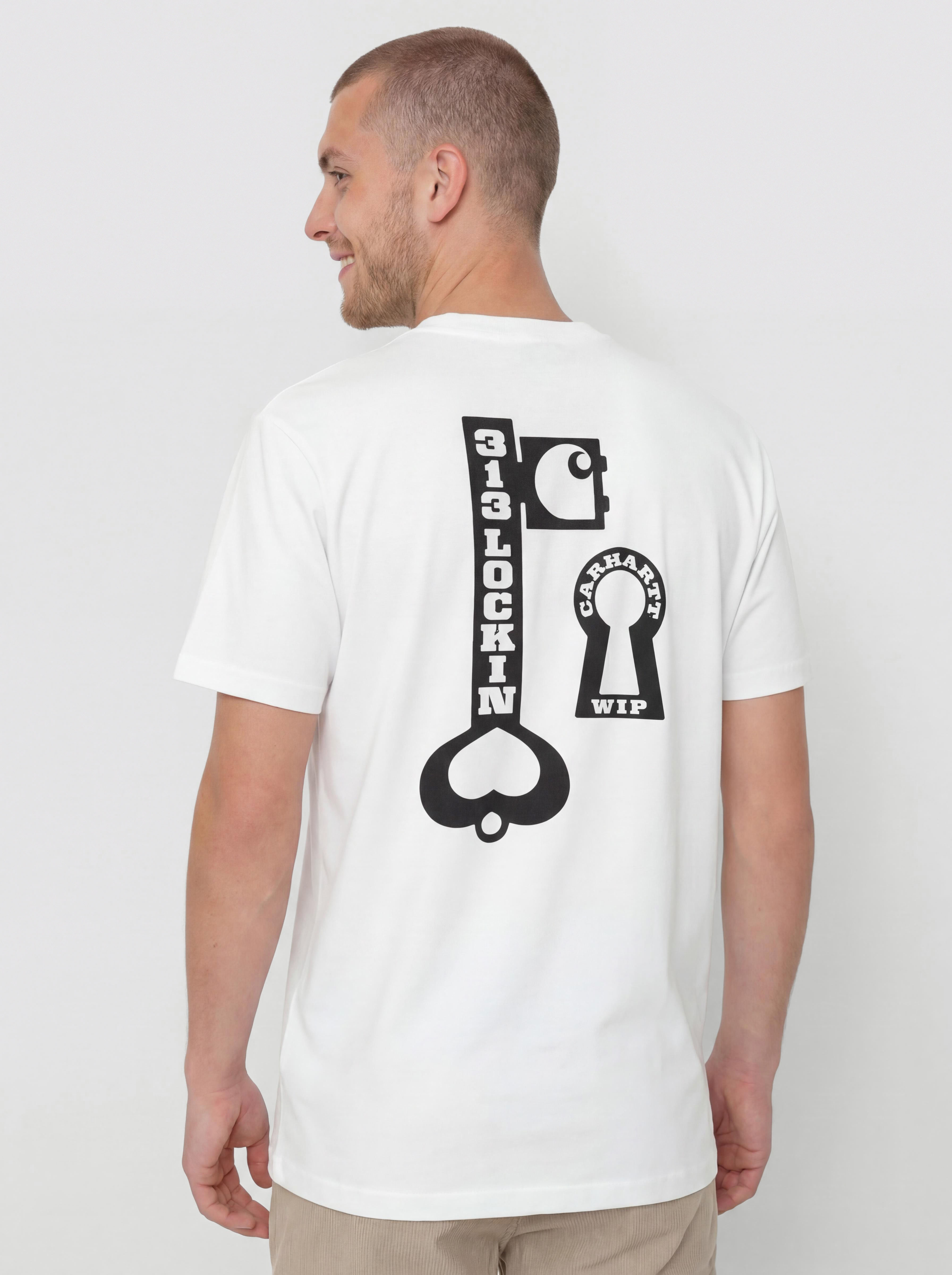 T-shirt Carhartt WIP Locked (white)