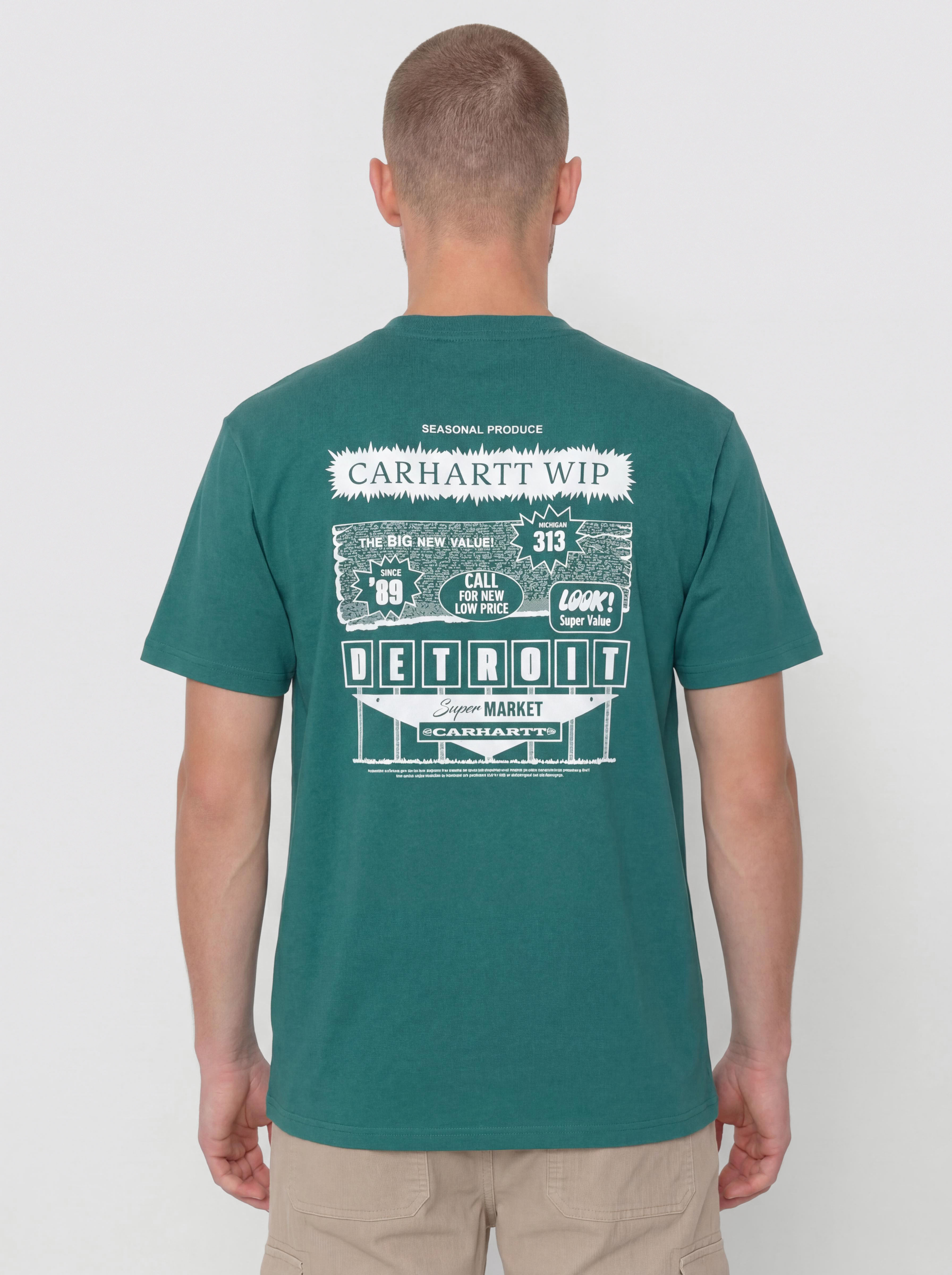 T-shirt Carhartt WIP Catalogue (rainforest/white)