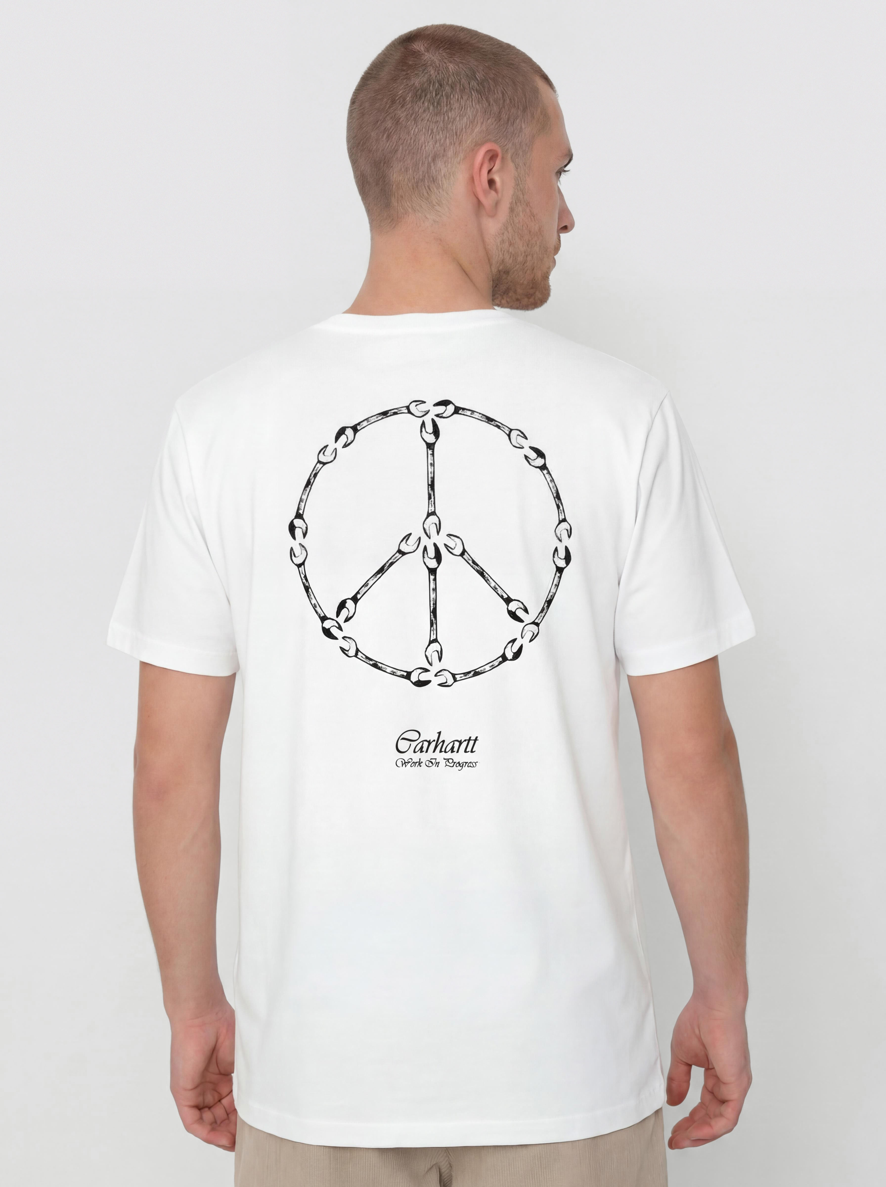 T-shirt Carhartt WIP Peace And Work (white/black)