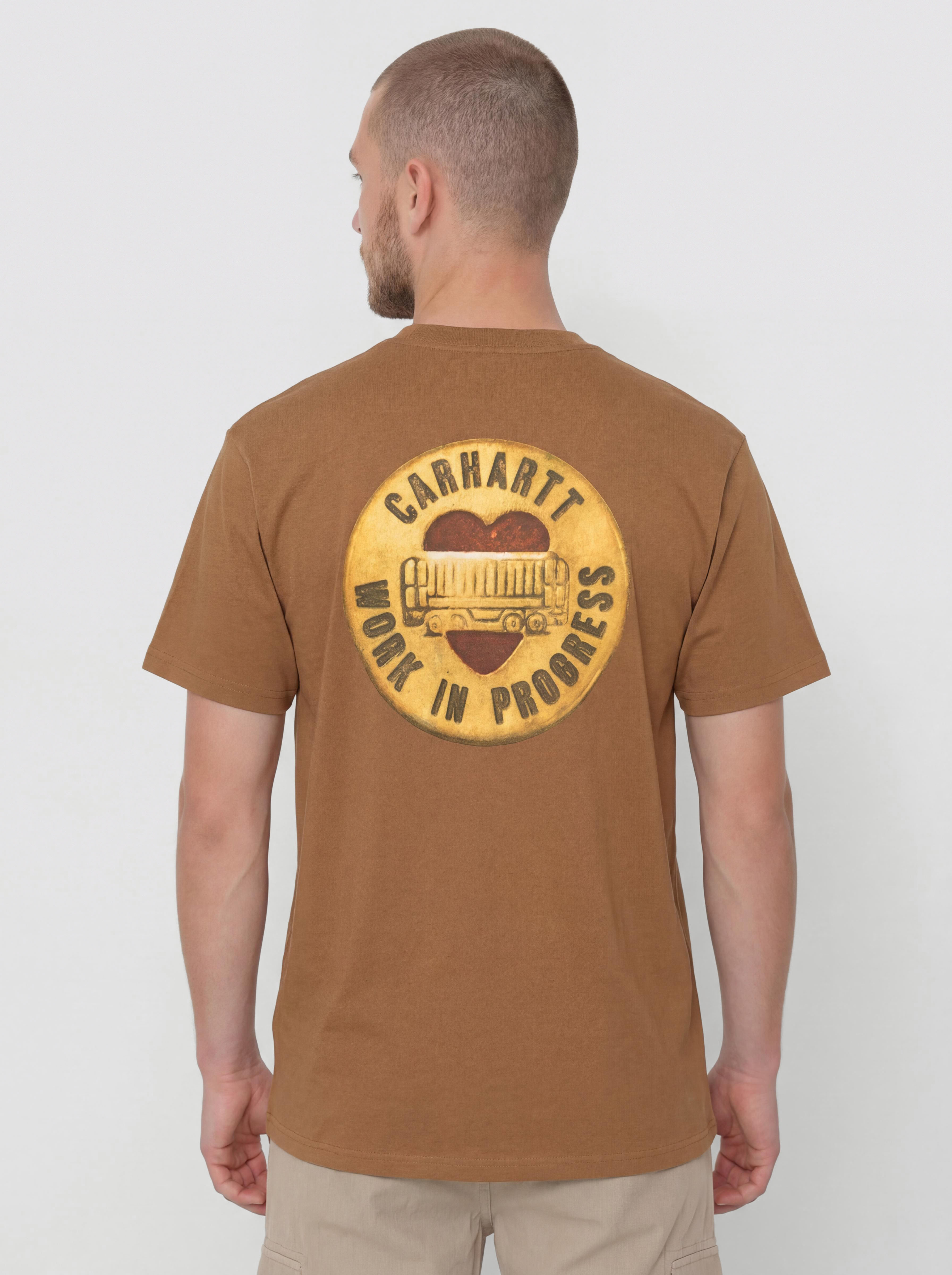 T-shirt Carhartt WIP Button (hamilton brown)