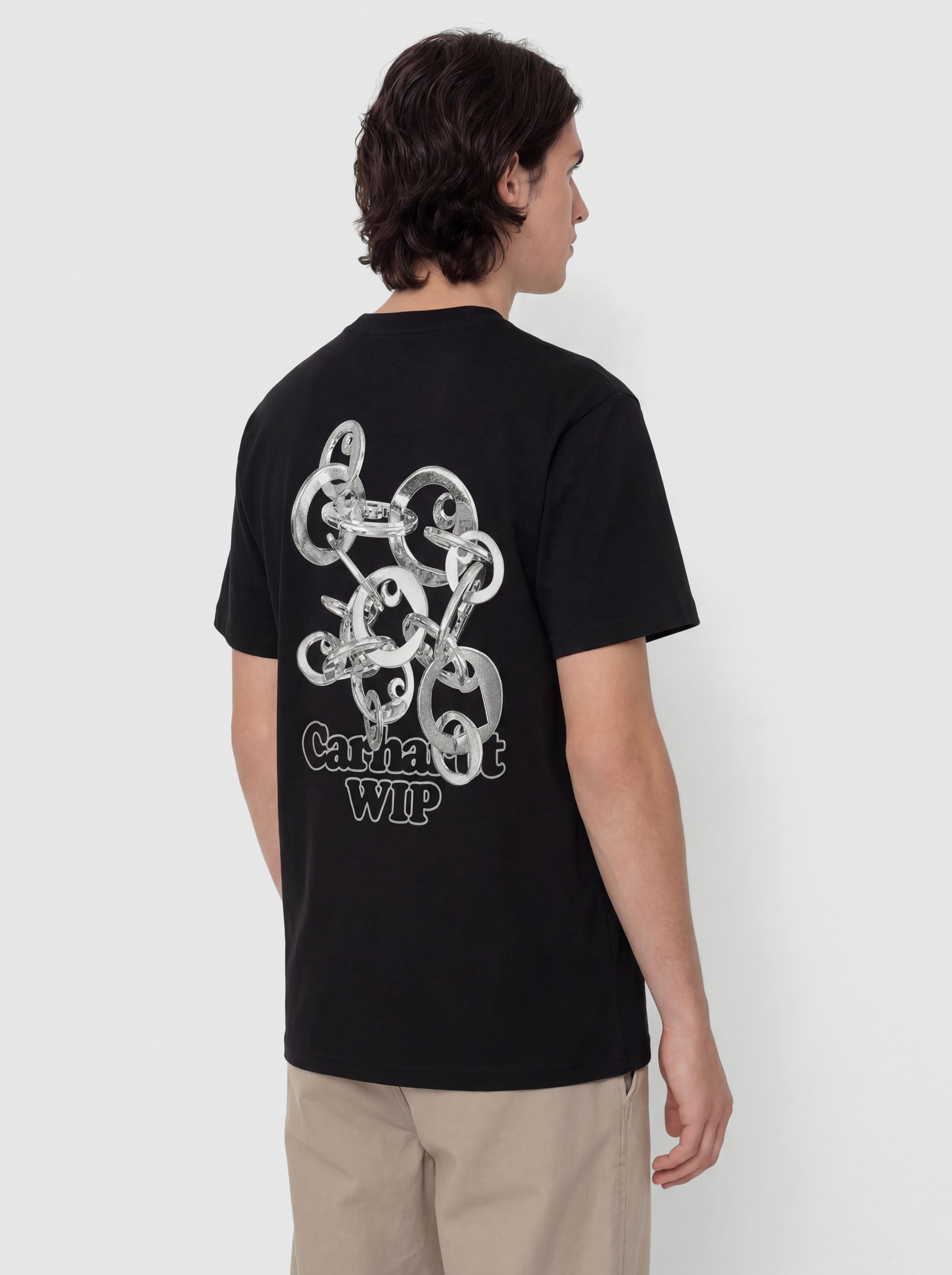 T-shirt Carhartt WIP Linked Charms (black/silver)
