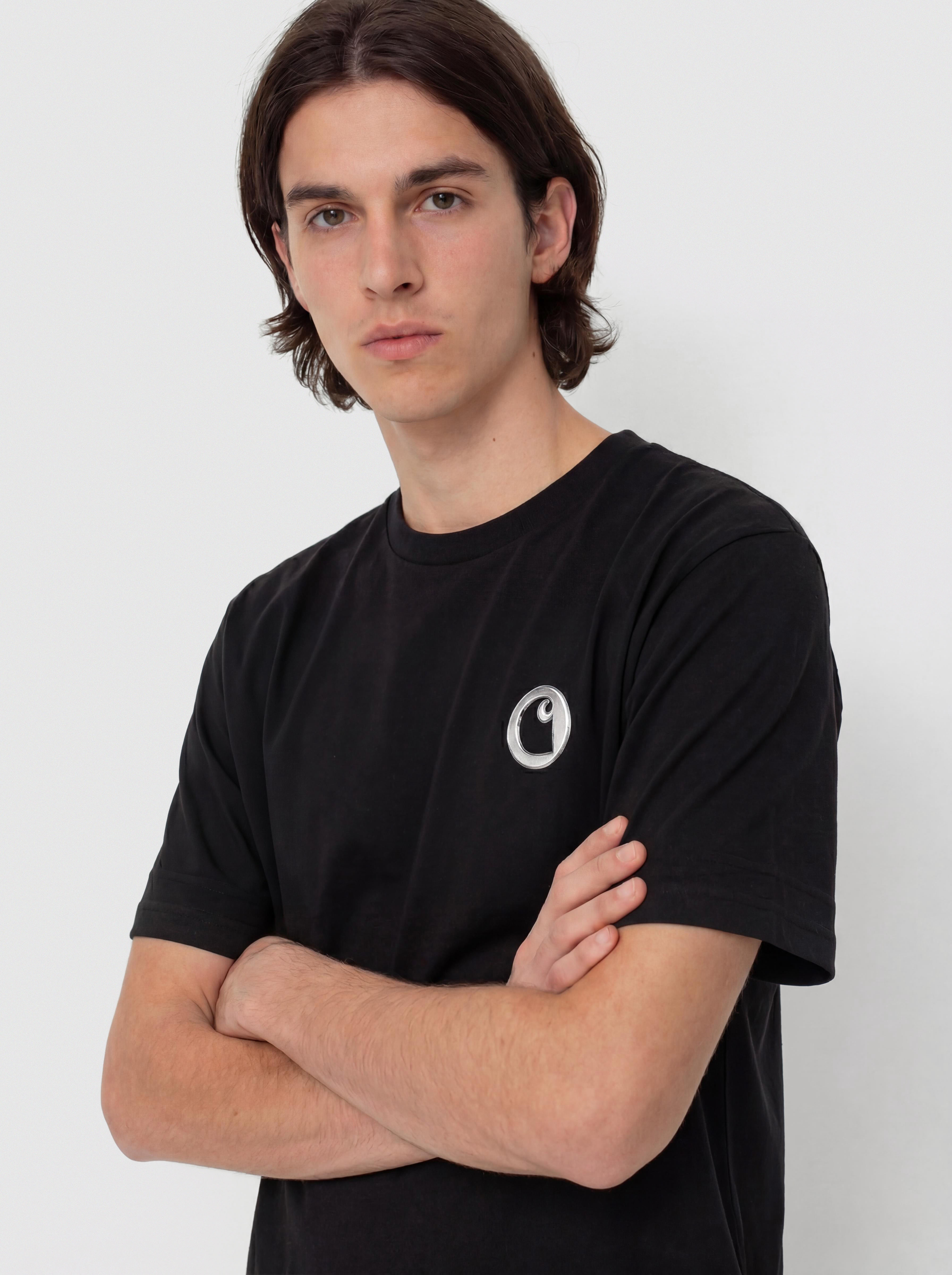T-shirt Carhartt WIP Linked Charms (black/silver)