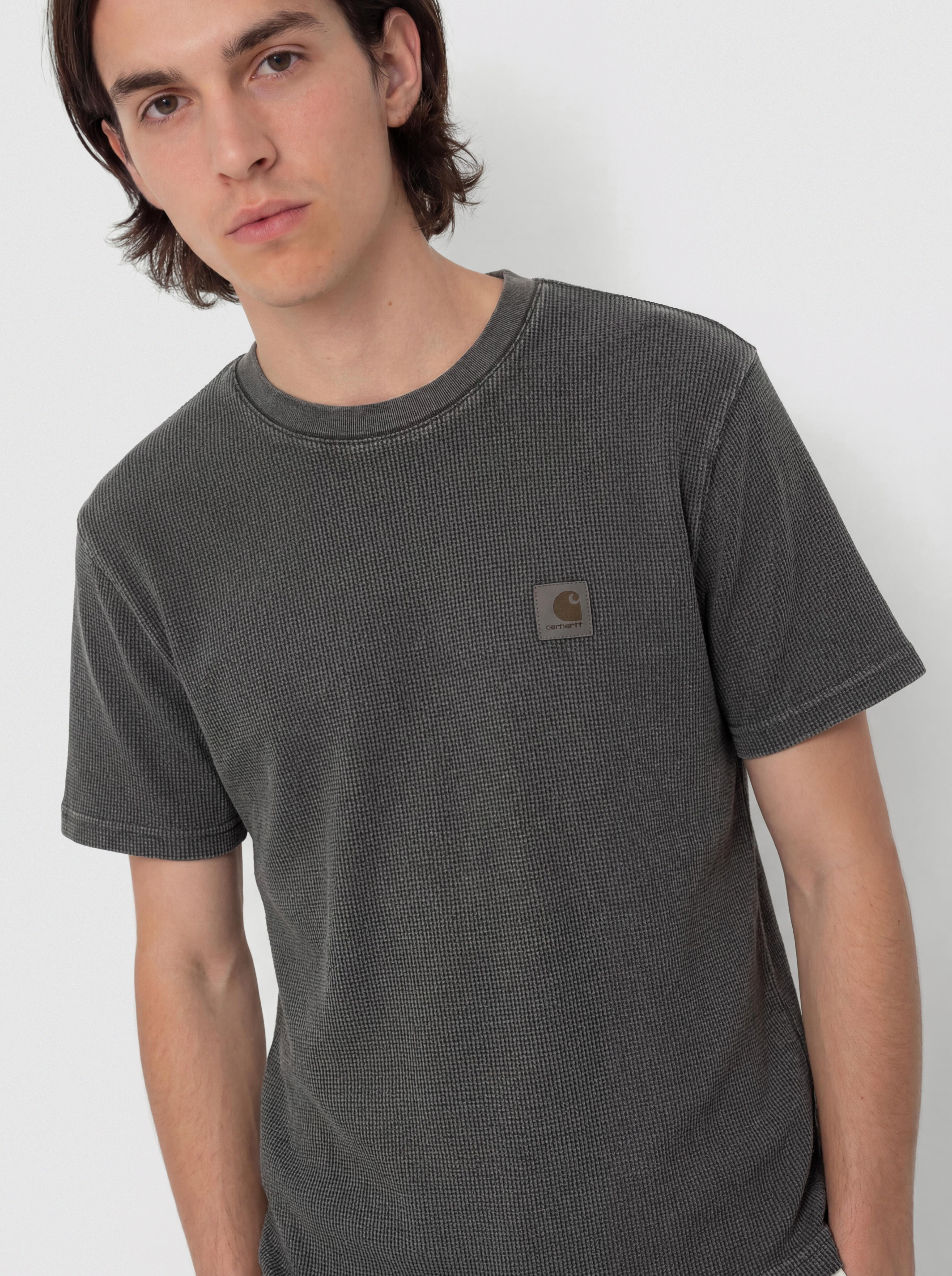 T-shirt Carhartt WIP Nelson Waffle (black)