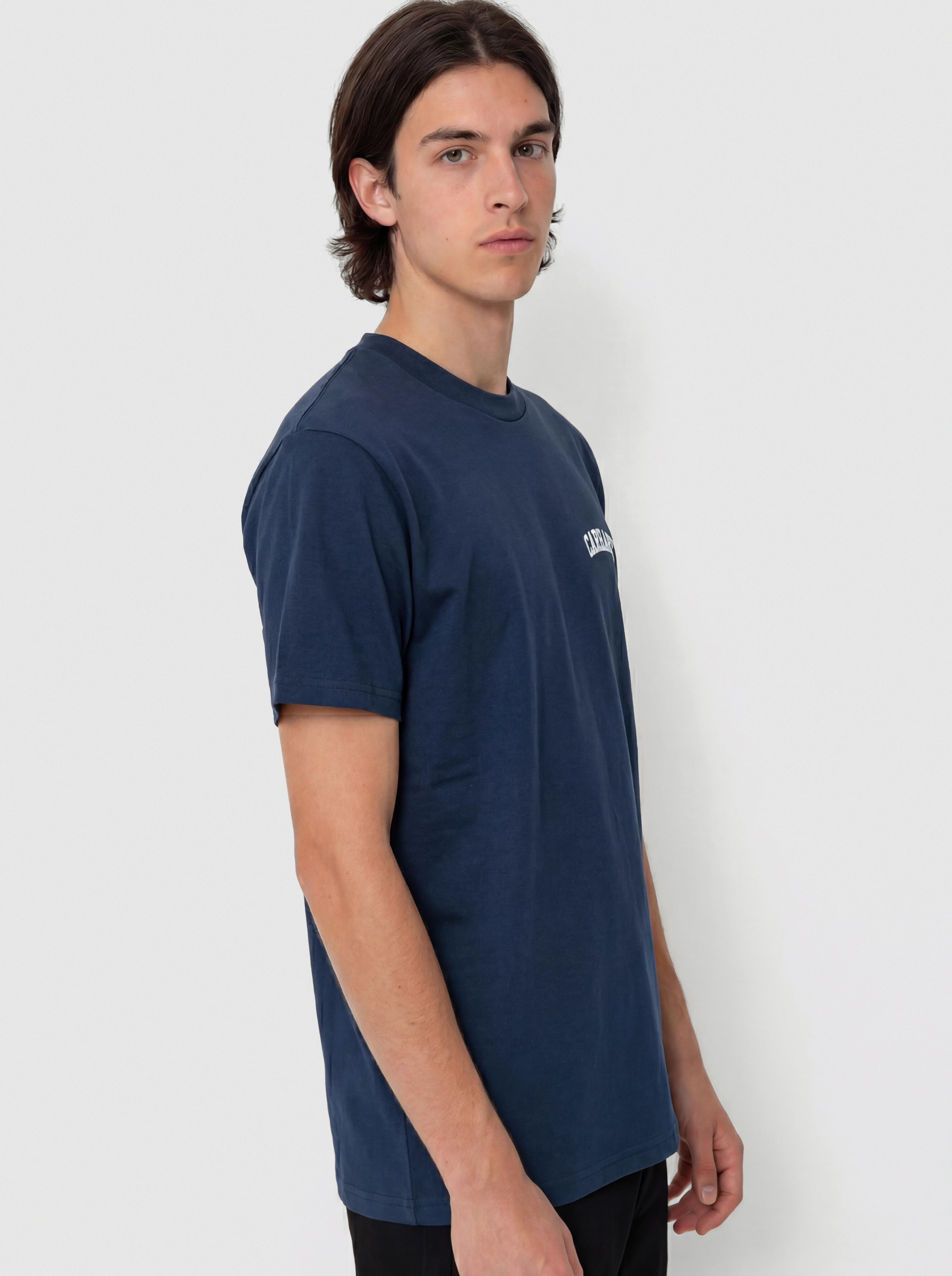 T-shirt Carhartt WIP University Script (blue river/white)