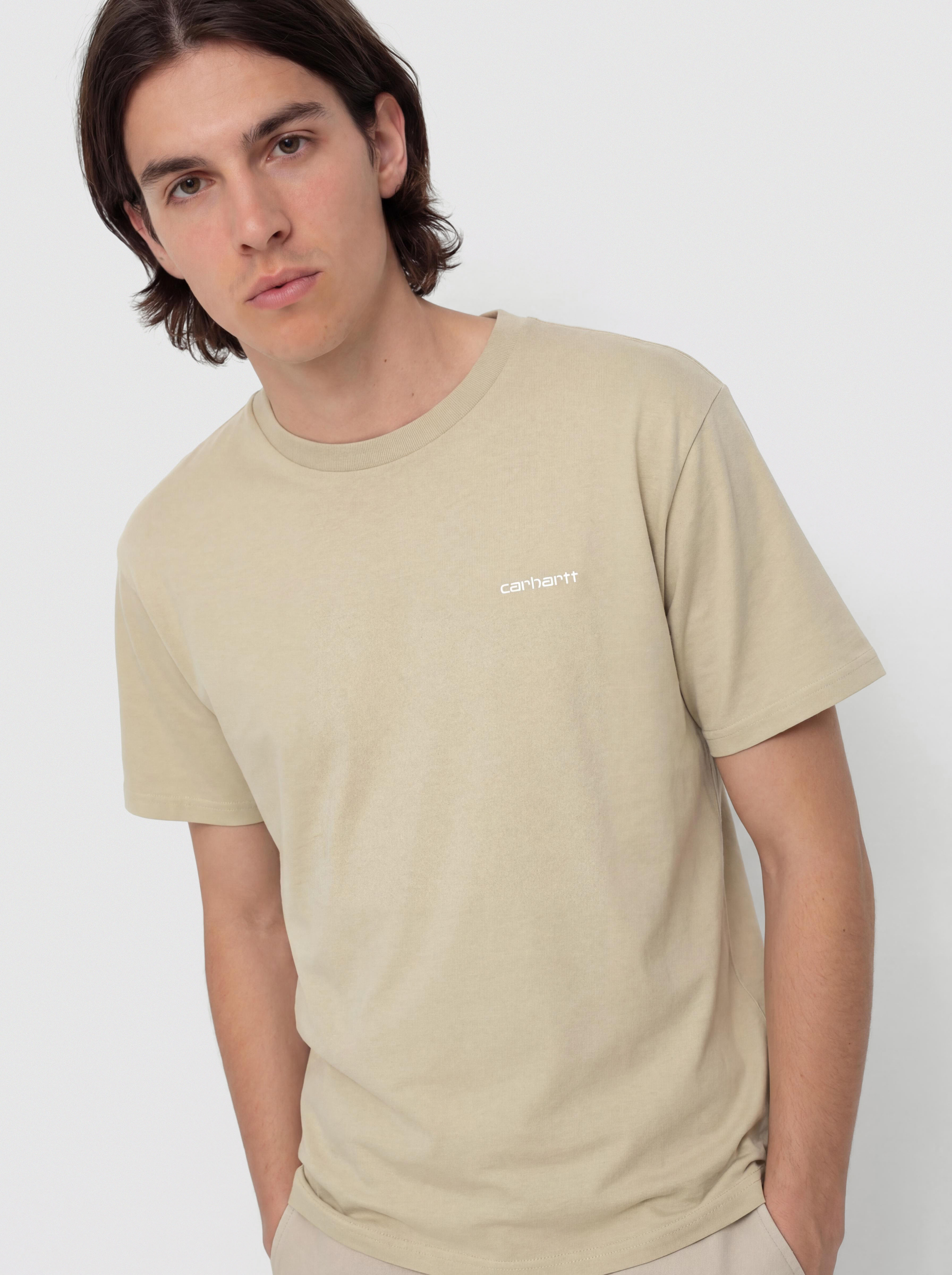 T-shirt Carhartt WIP Script Embroidery (barchan/white)