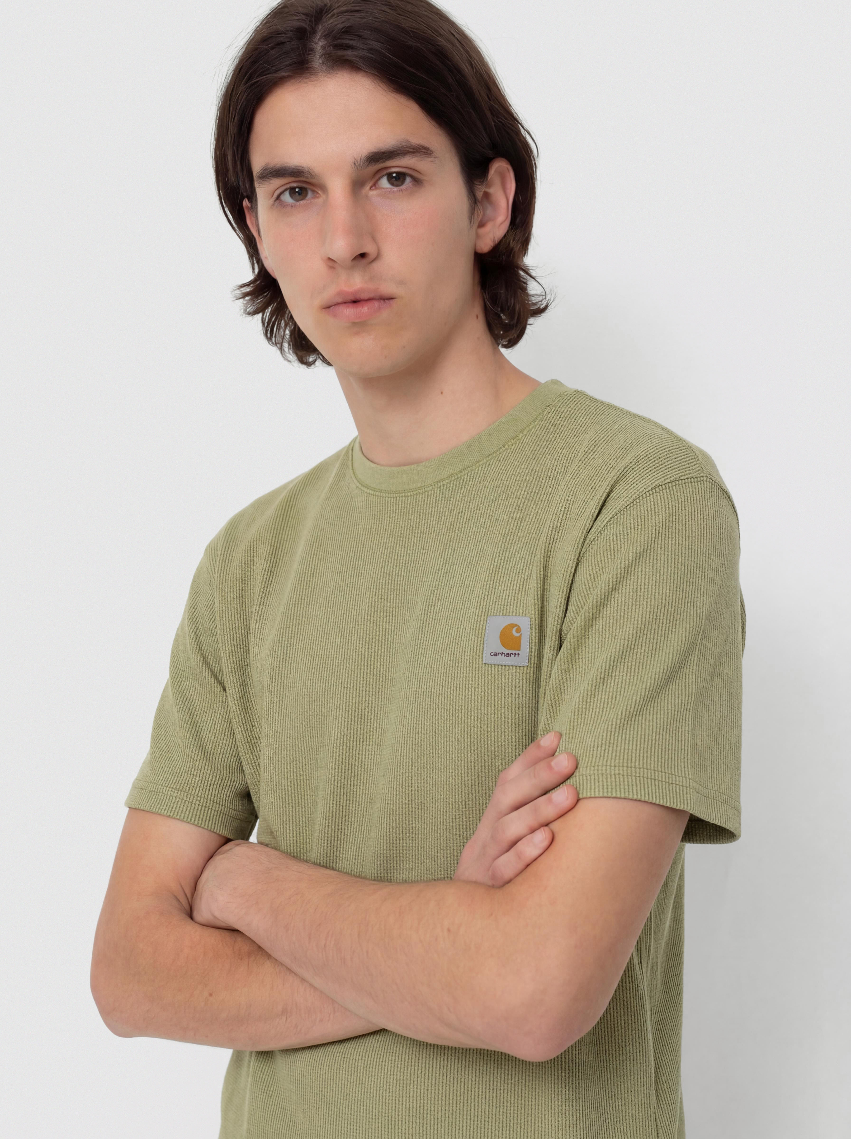 T-shirt Carhartt WIP Nelson Waffle (gentle green)