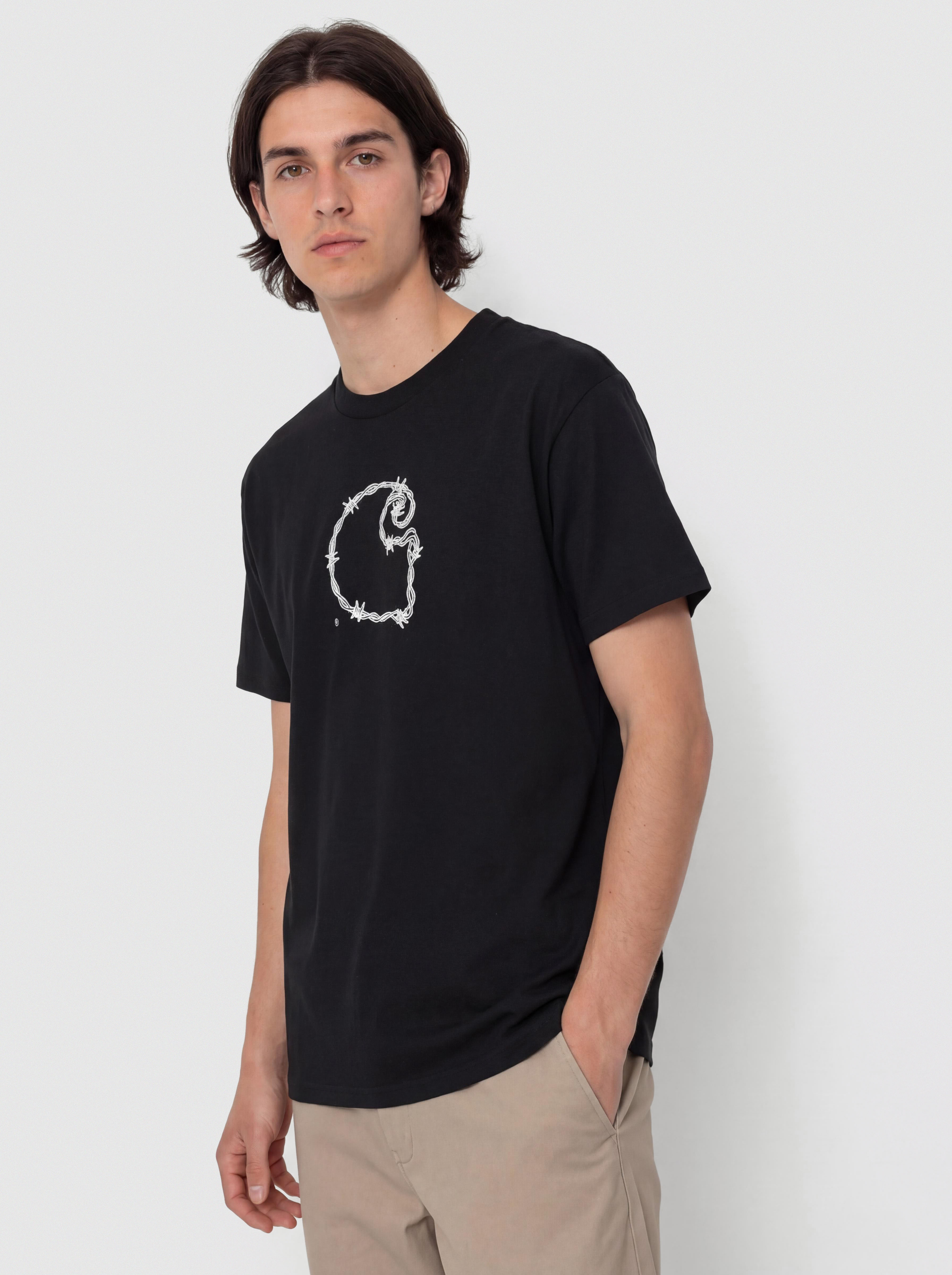 T-shirt Carhartt WIP Barbwire C (black)