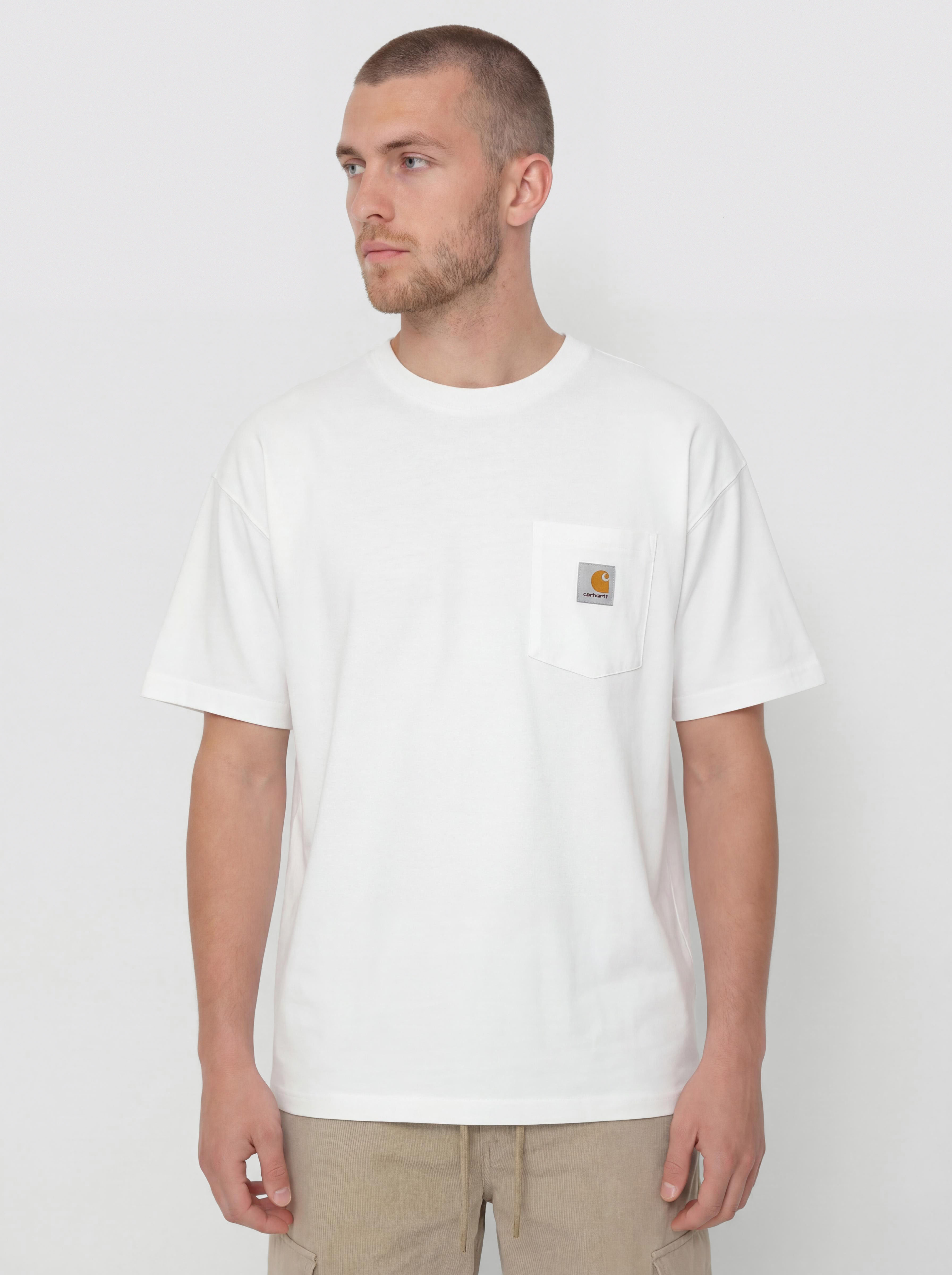 T-shirt Carhartt WIP Work Pocket (white)