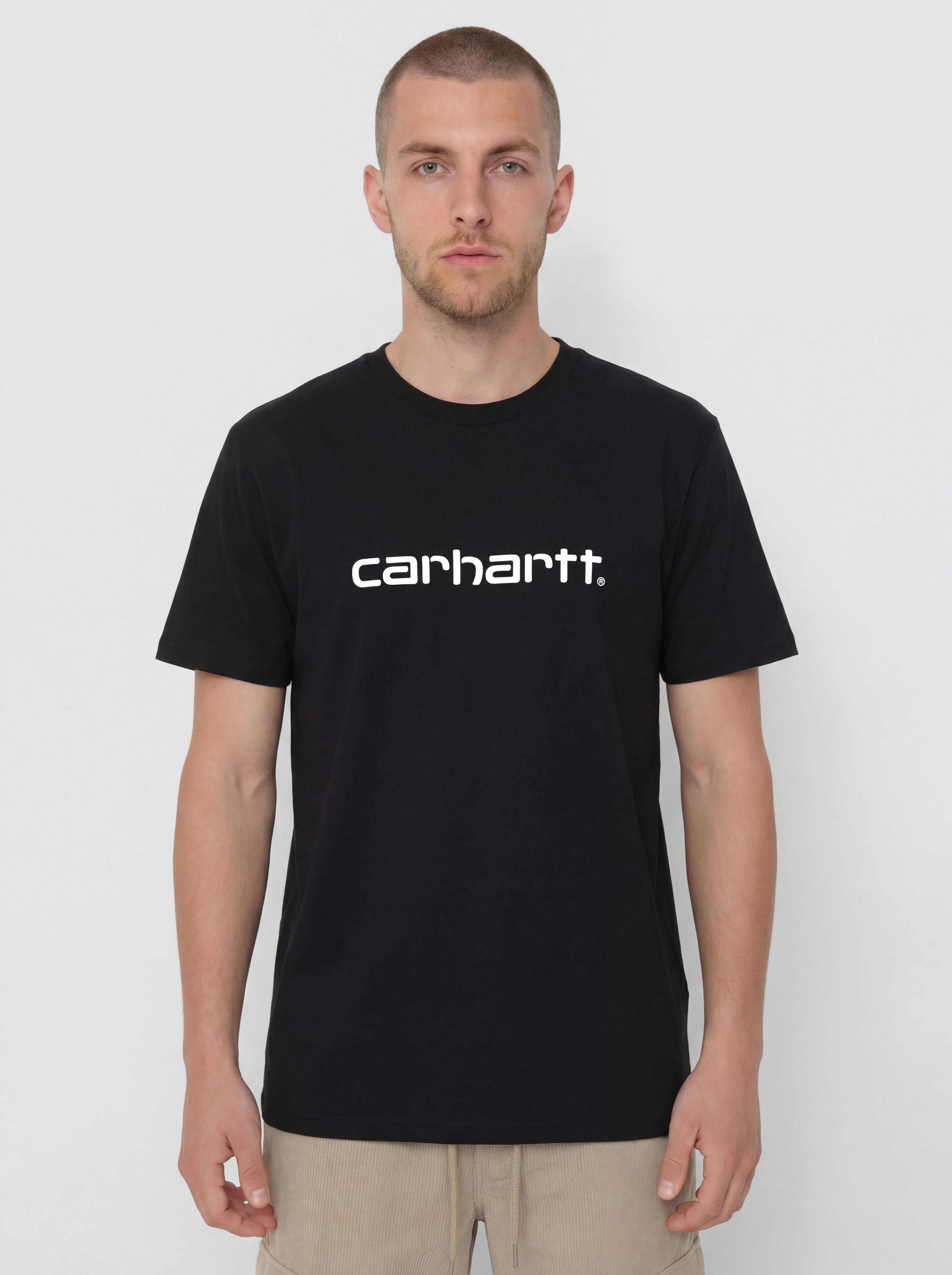 T-shirt Carhartt WIP Script (black/white)