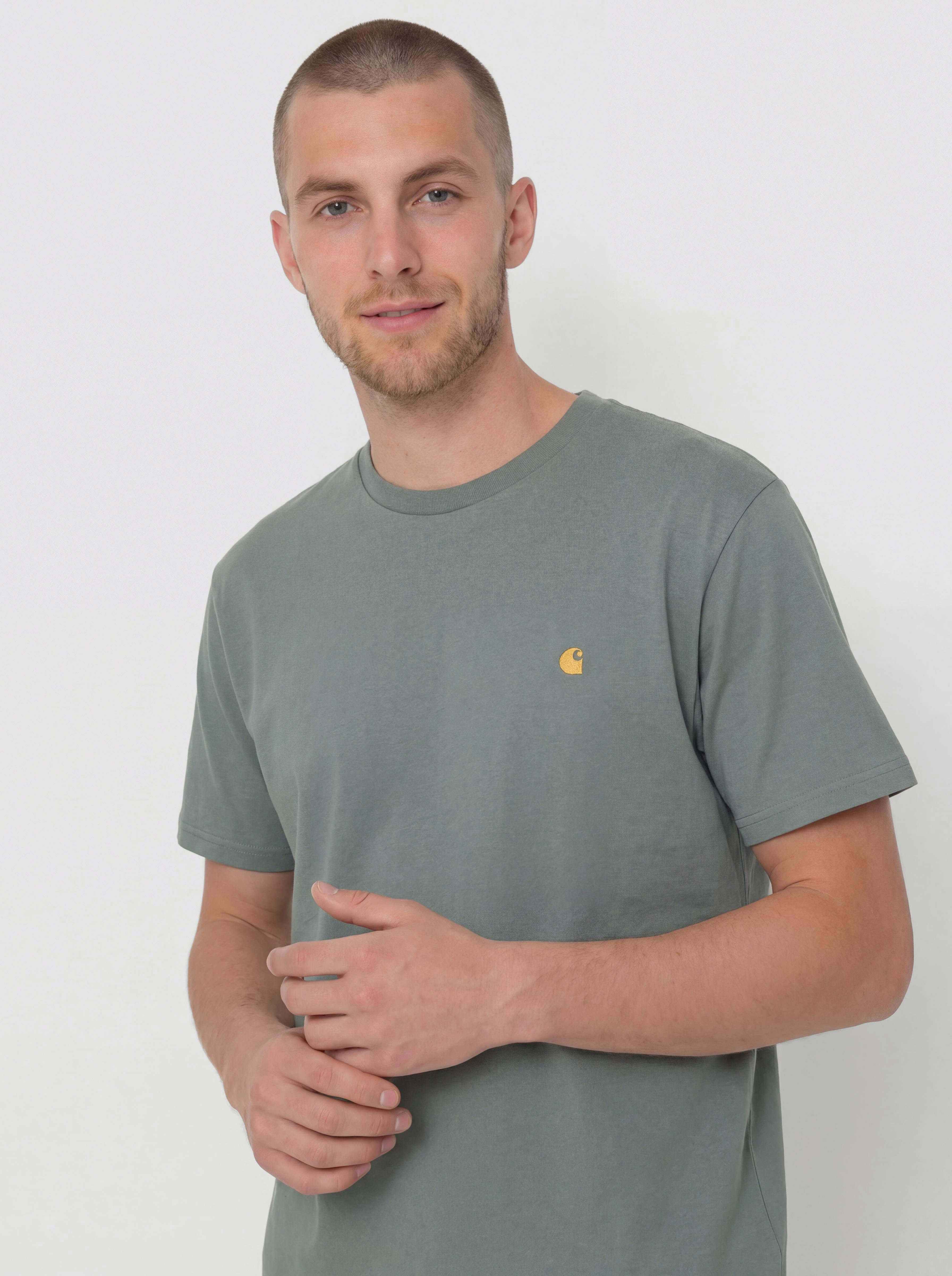 T-shirt Carhartt WIP Chase (velvet green/gold)