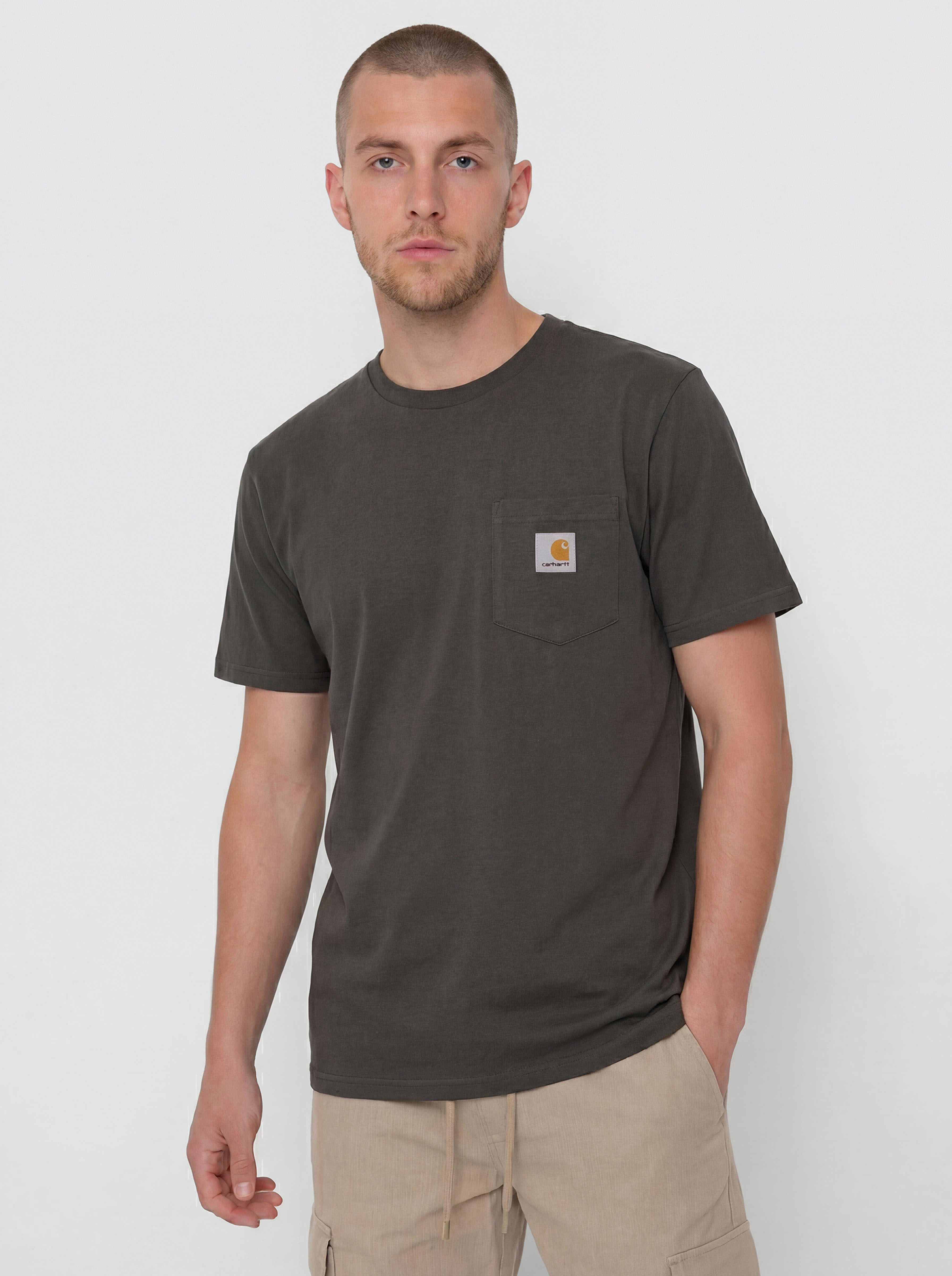 T-shirt Carhartt WIP Pocket (oxide green)