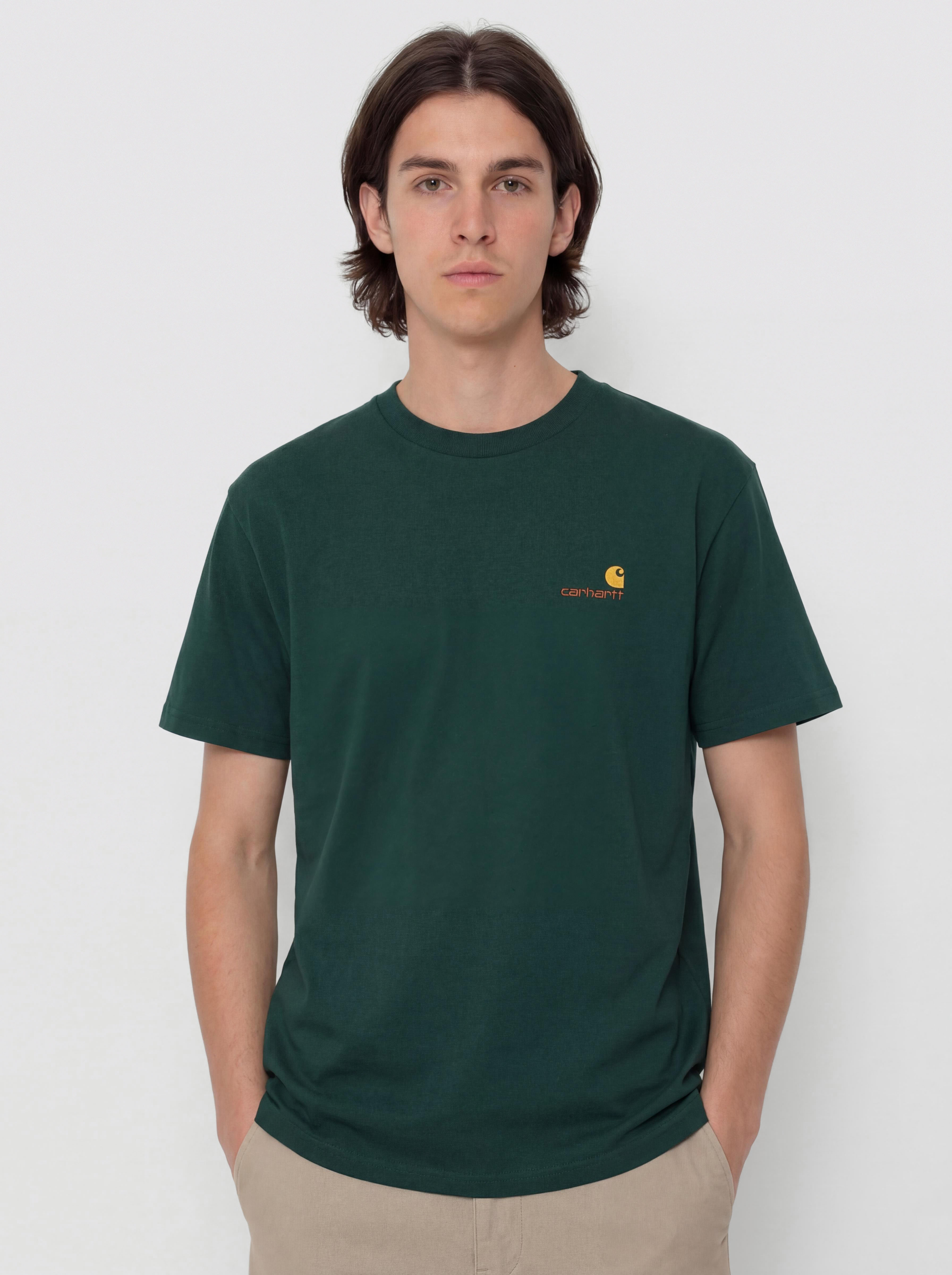 T-shirt Carhartt WIP American Script (dark fir)