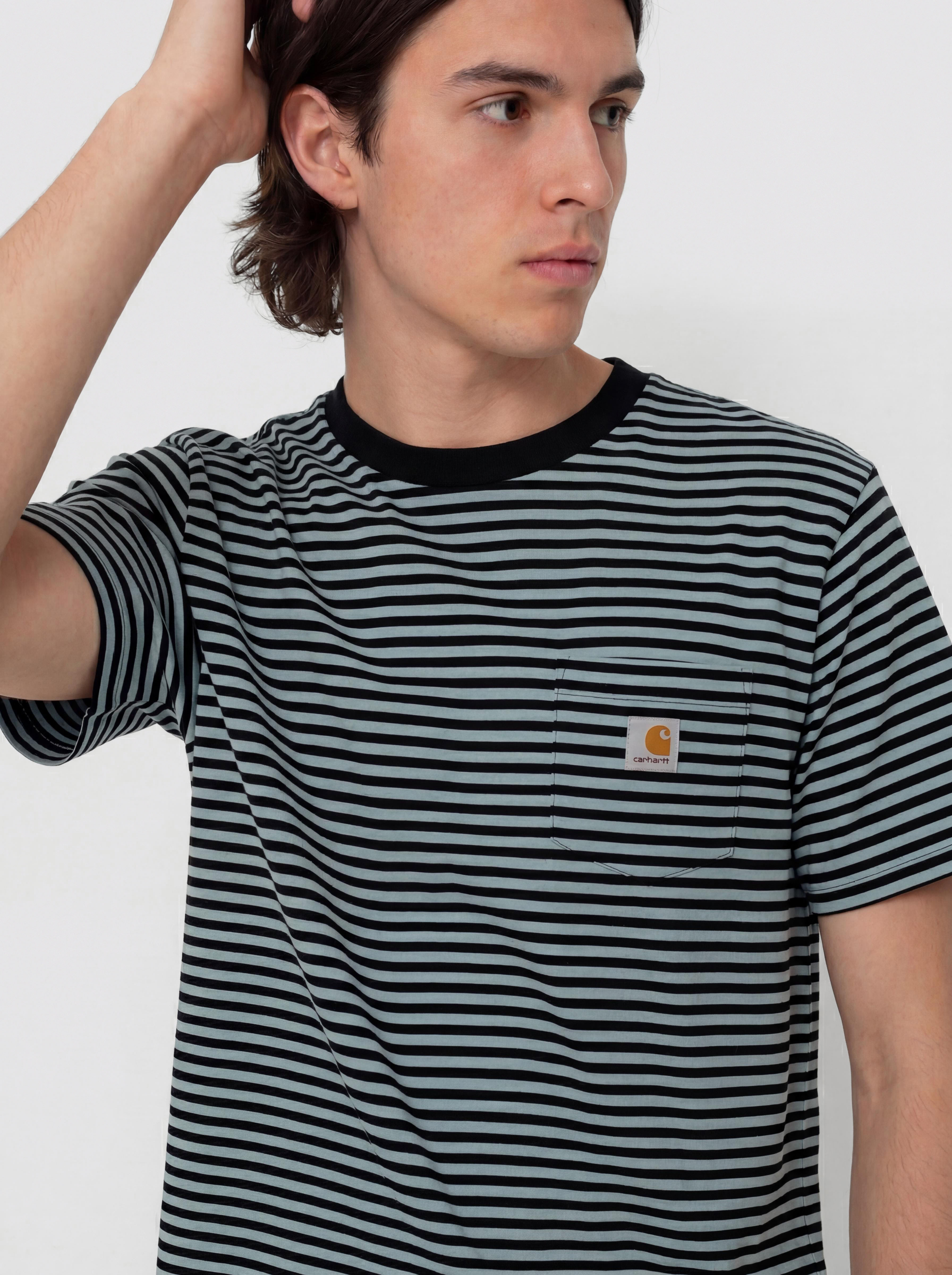T-shirt Carhartt WIP Verner Pocket (verner stripe/black/citadel)