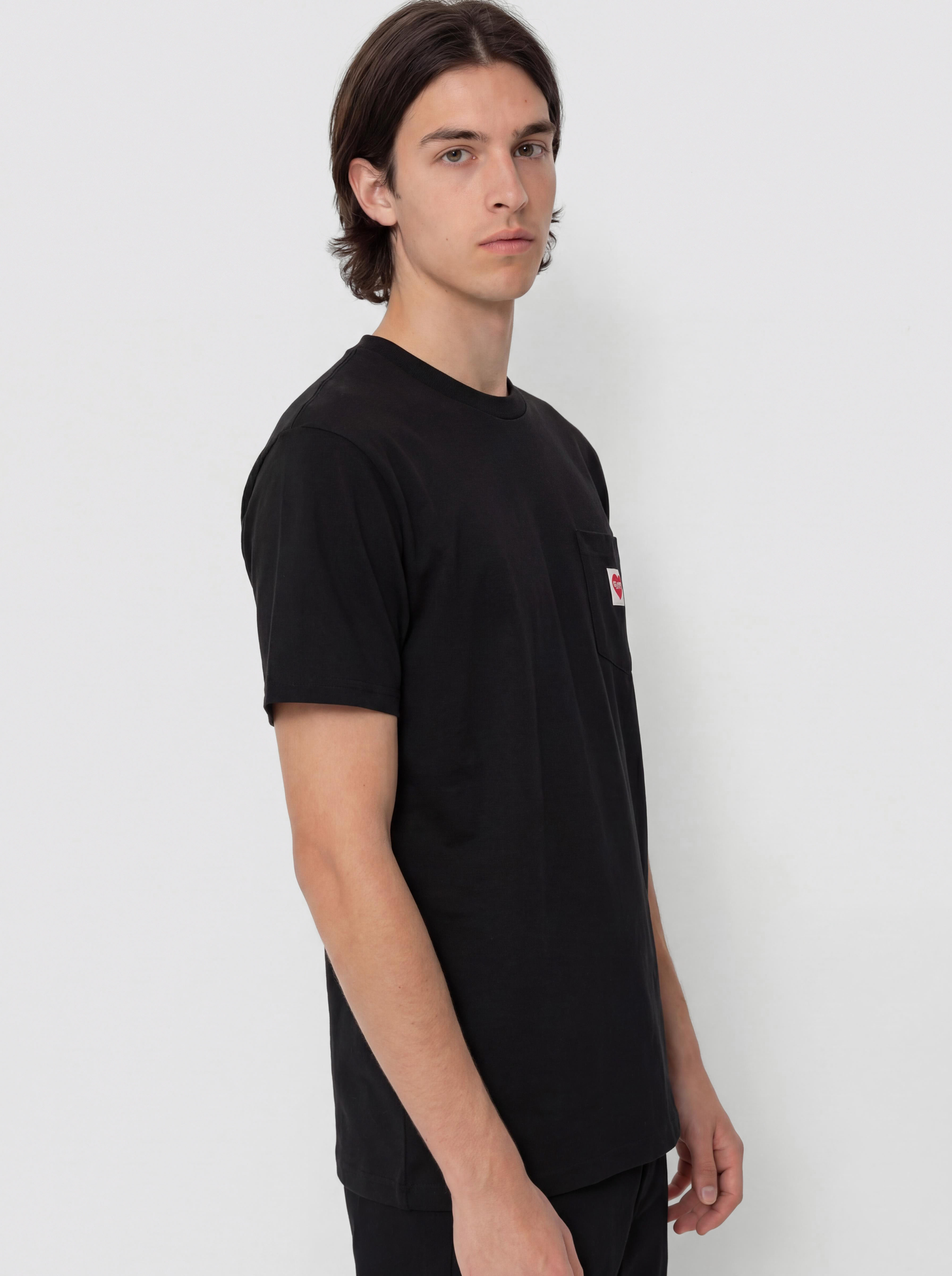 T-shirt Carhartt WIP Pocket Heart (black/red)