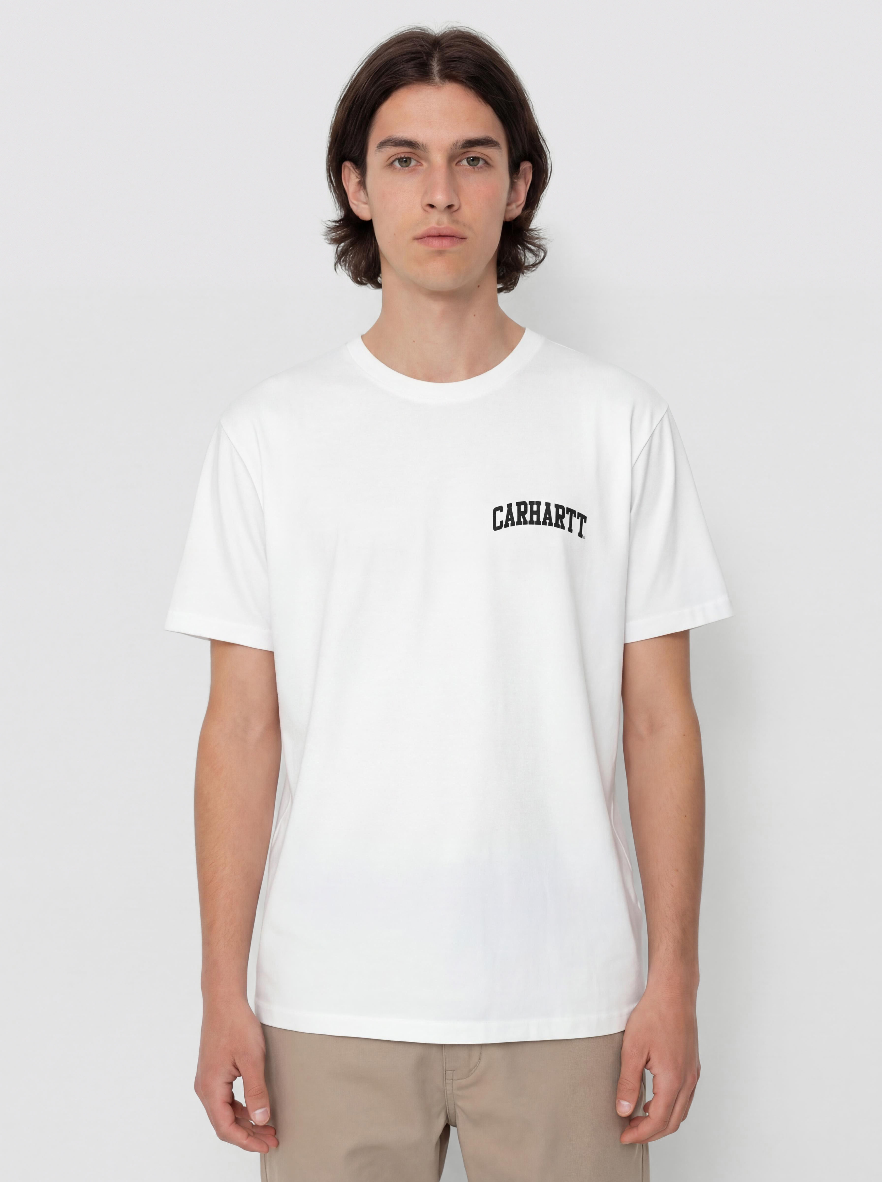 T-shirt Carhartt WIP University Script (white/black)