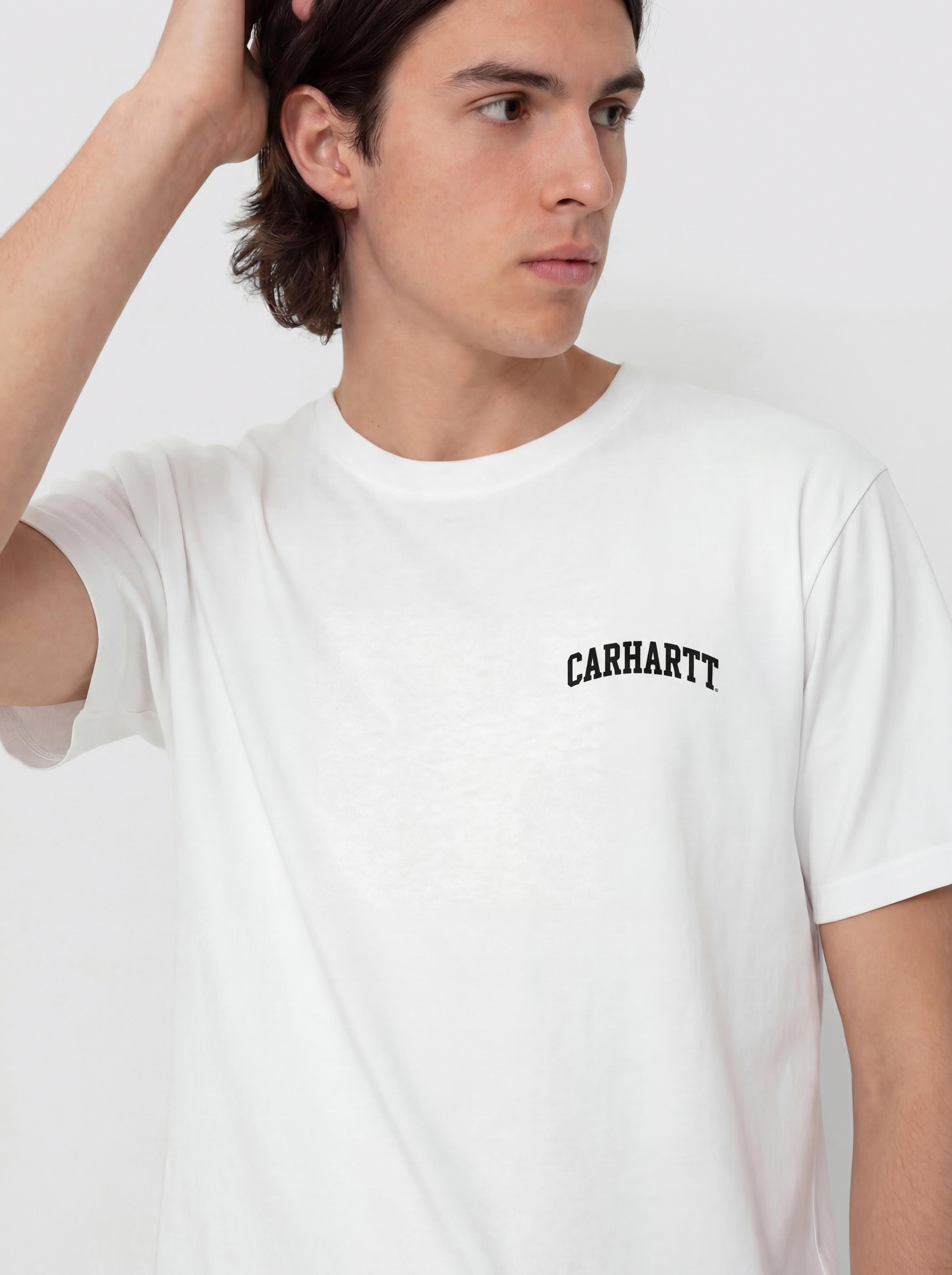 T-shirt Carhartt WIP University Script (white/black)
