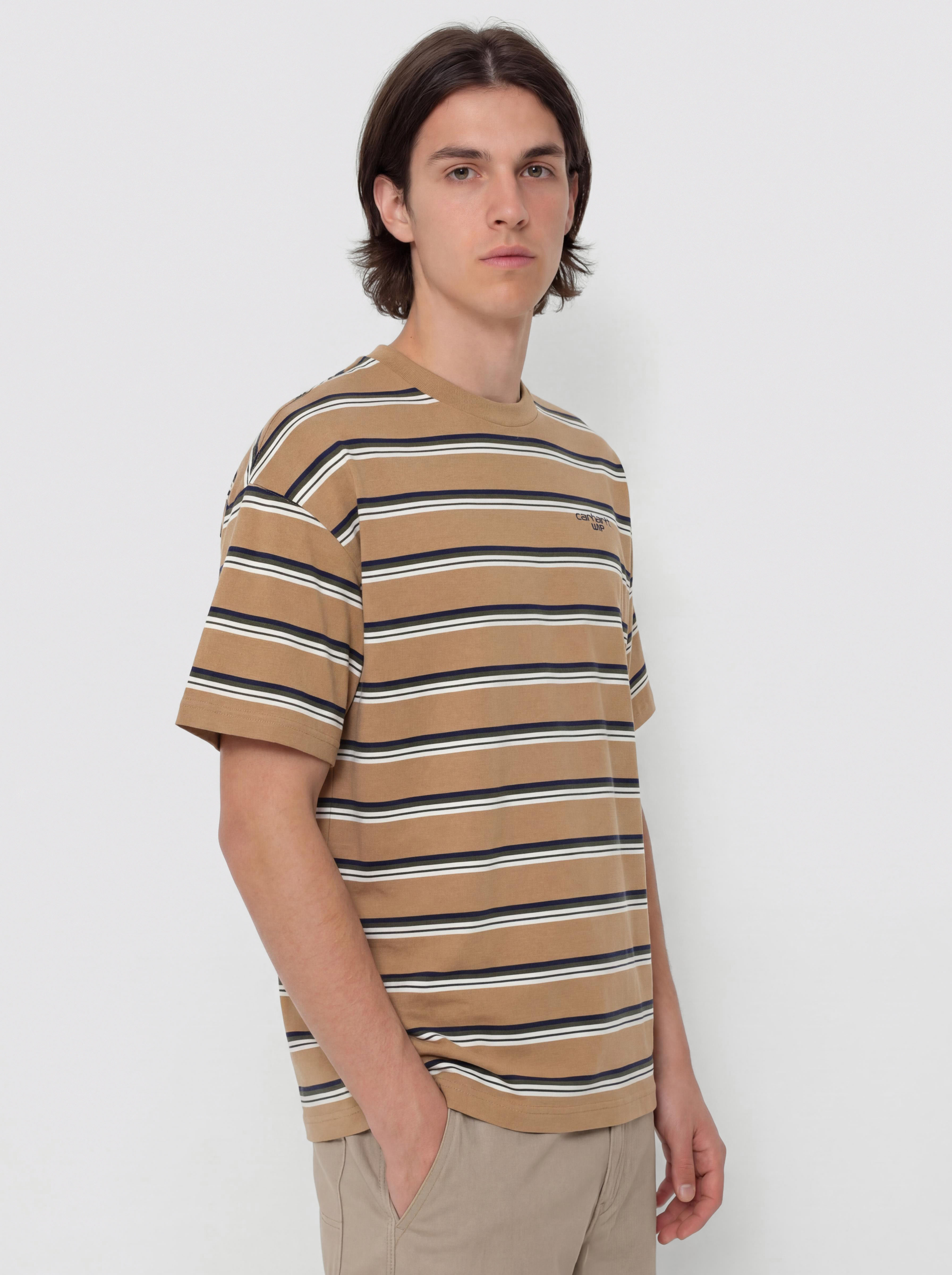 T-shirt Carhartt WIP Holm (holm stripe/peanut)