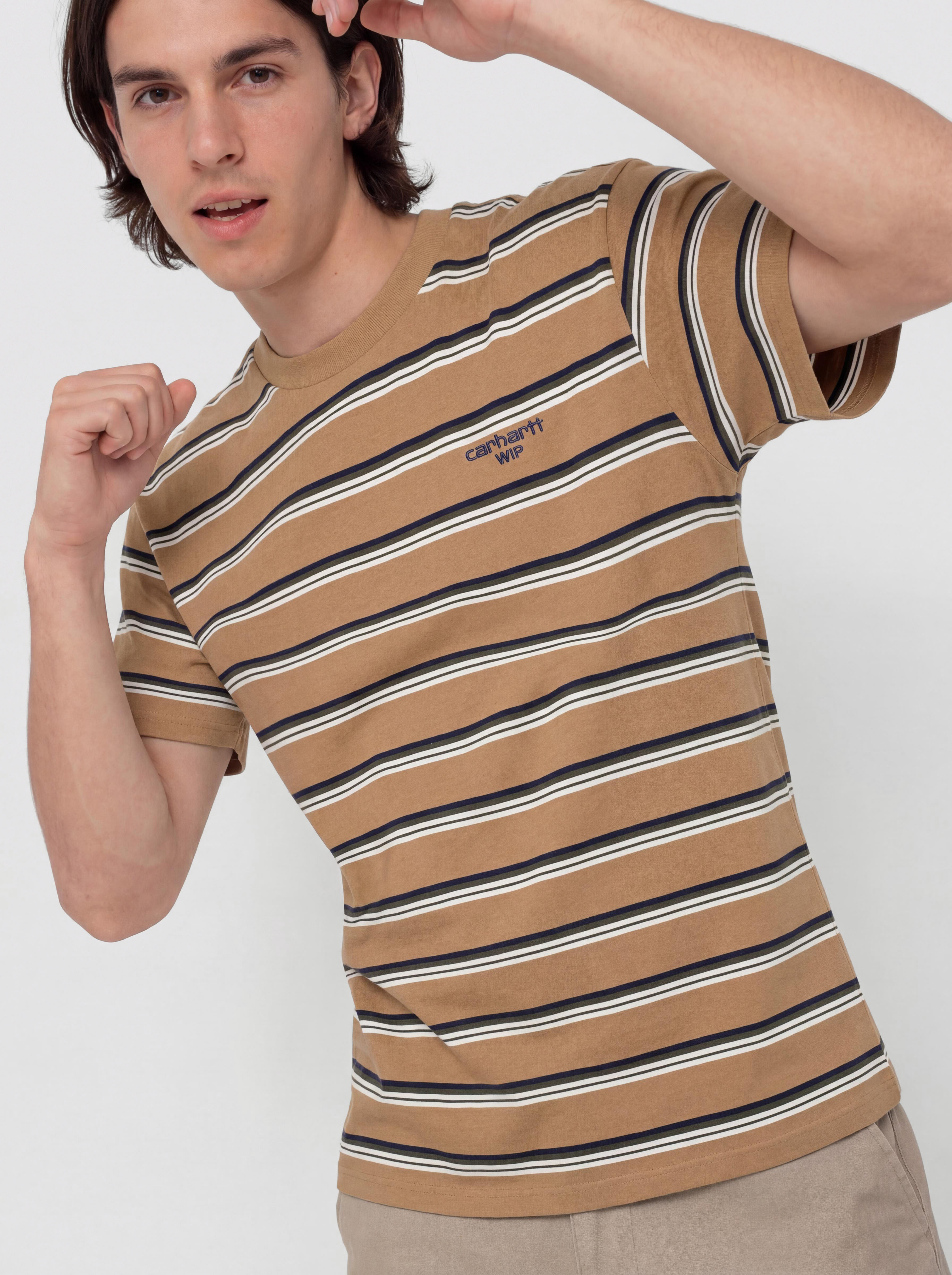 T-shirt Carhartt WIP Holm (holm stripe/peanut)