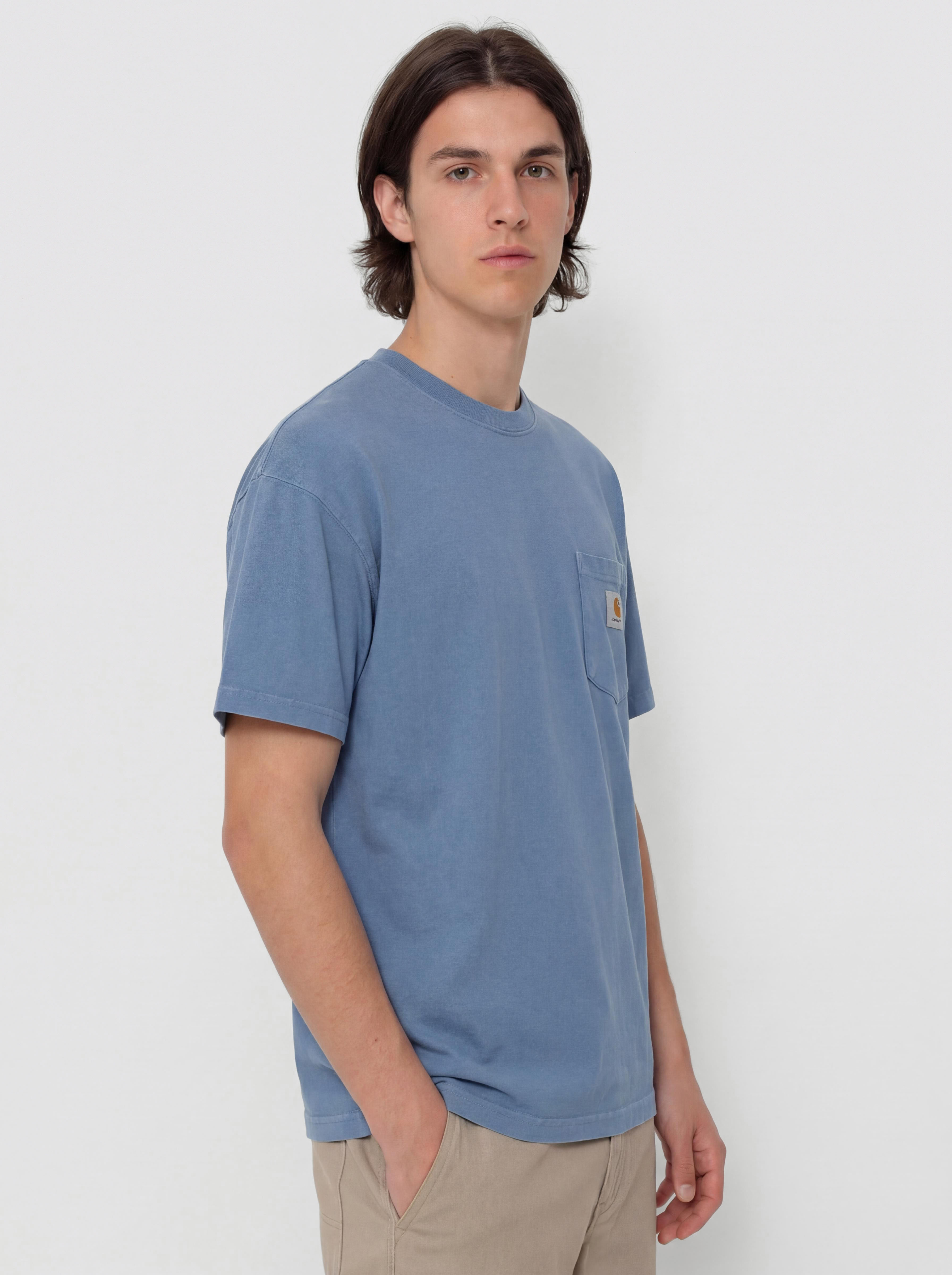 T-shirt Carhartt WIP Hudson Pocket (sorrent/chalk wash)