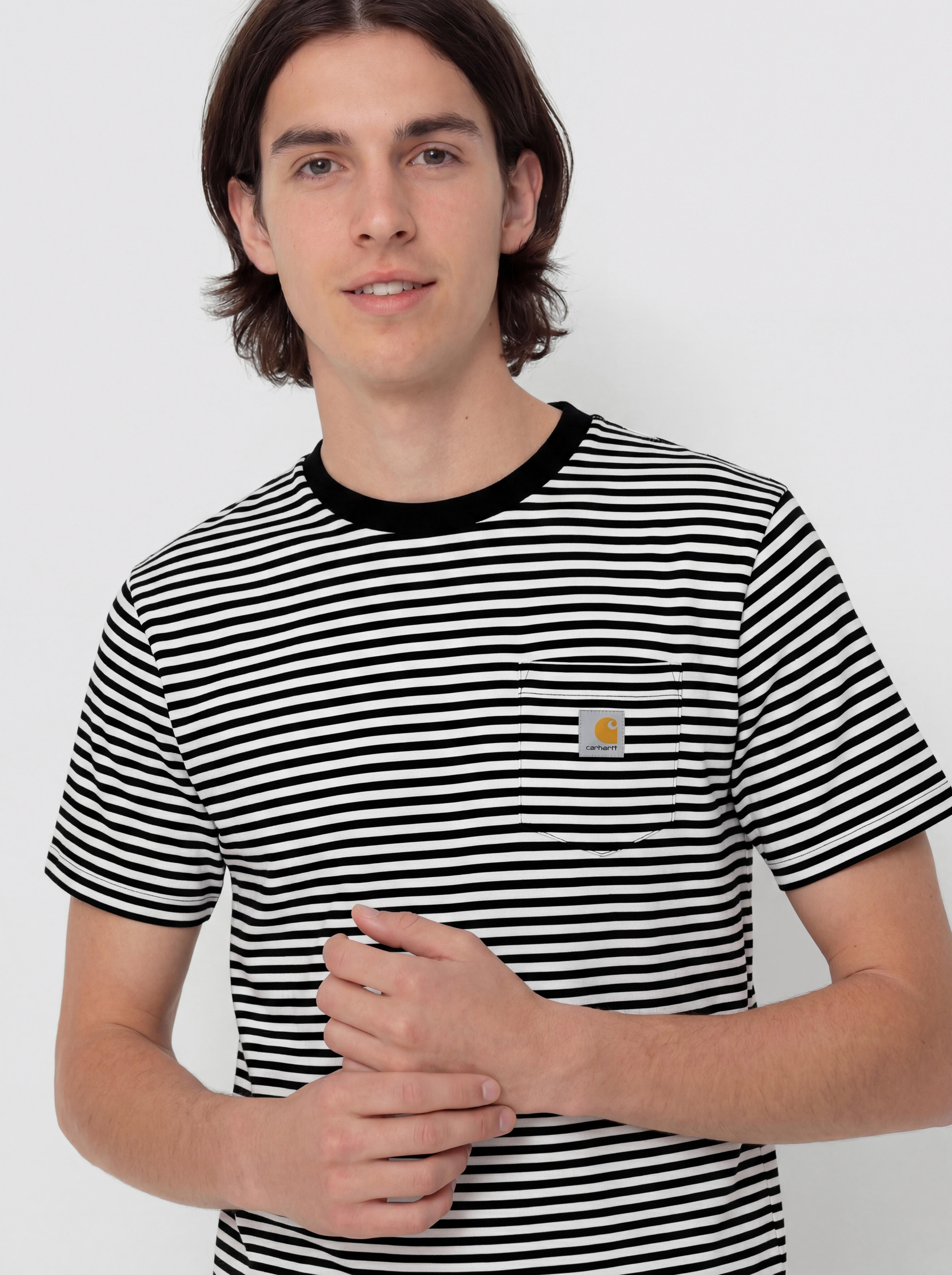 T-shirt Carhartt WIP Verner Pocket (verner stripe/black/wax)