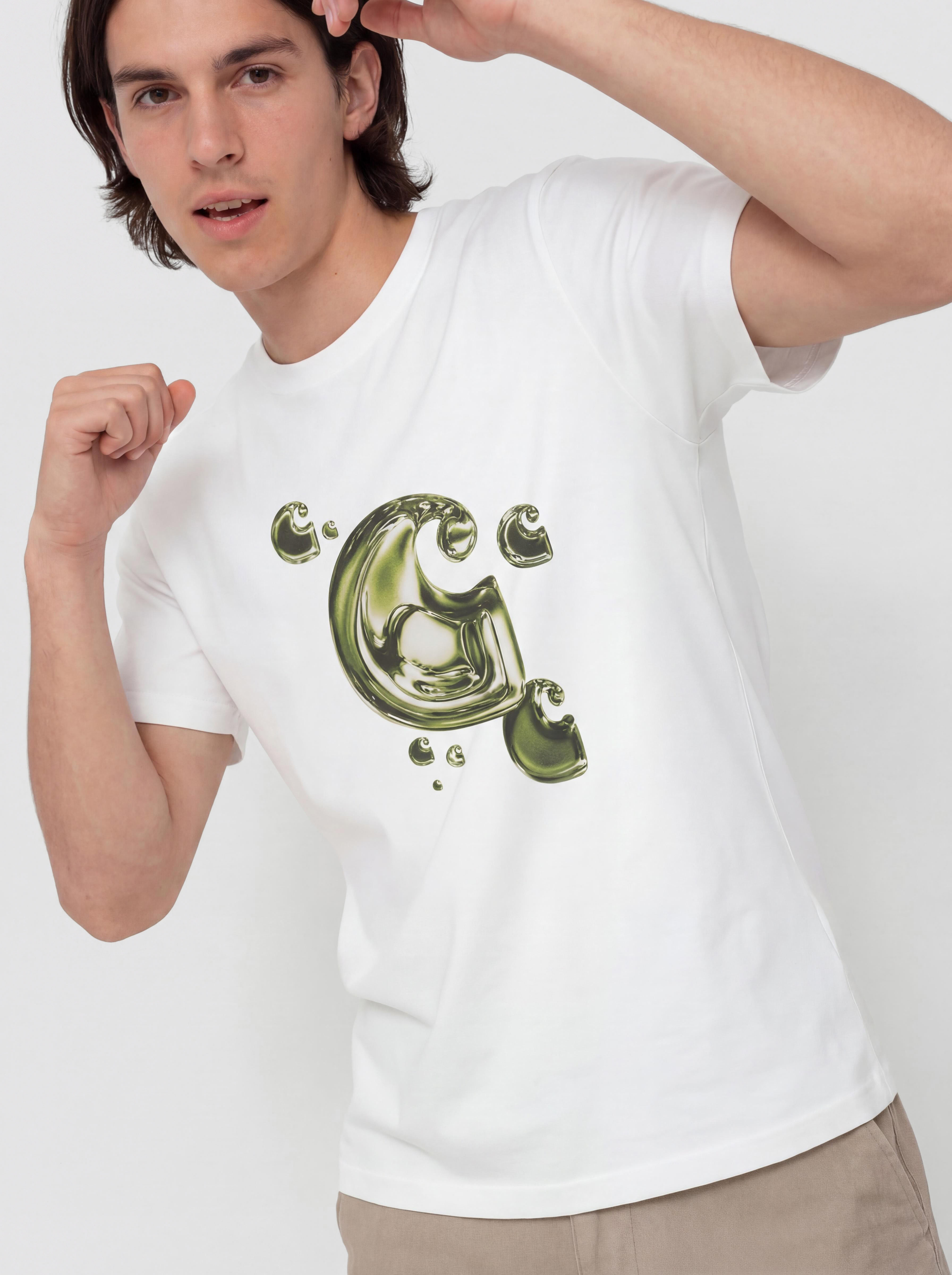 T-shirt Carhartt WIP Solar Chrome C-Logo (white)