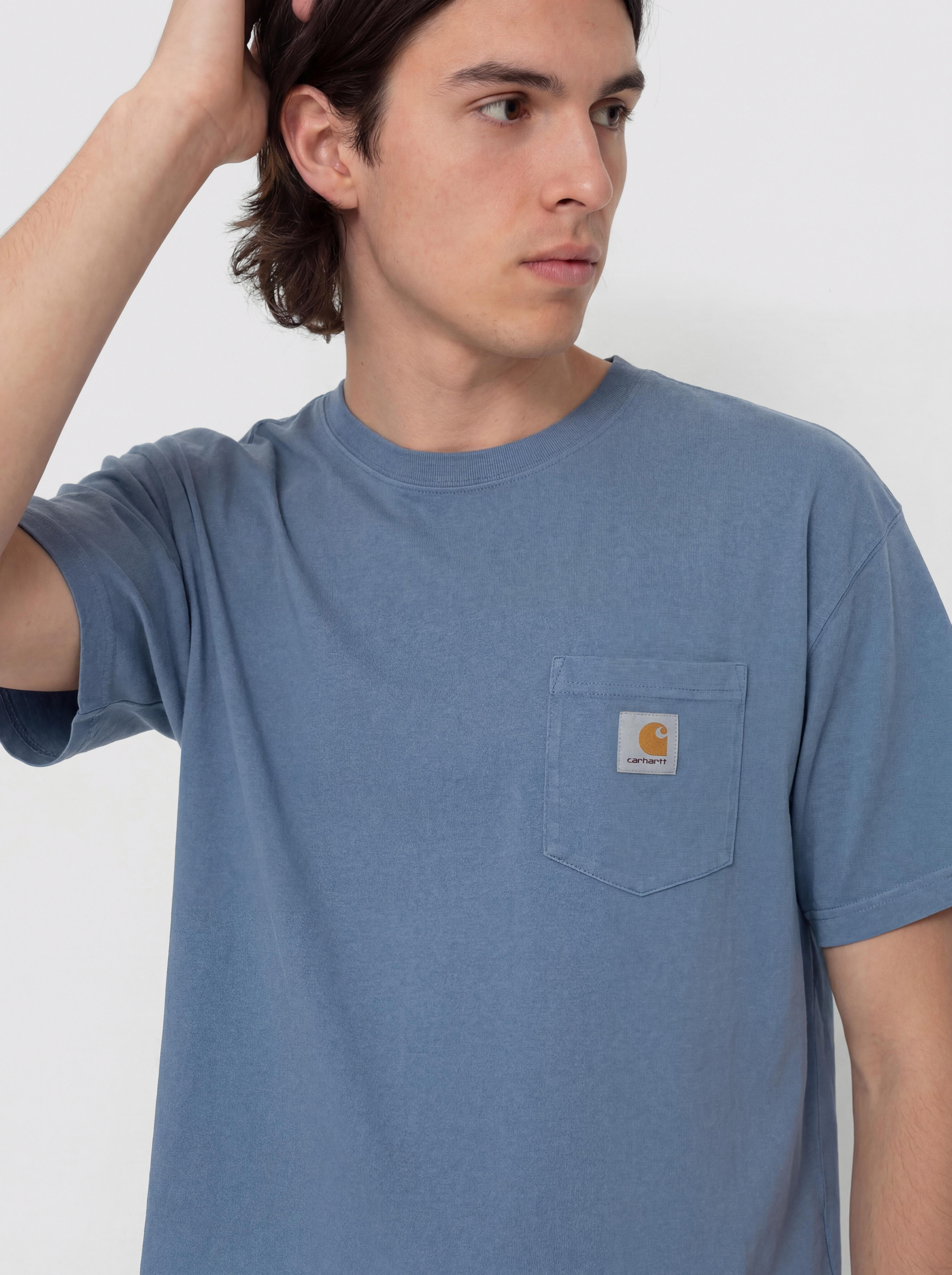 T-shirt Carhartt WIP Hudson Pocket (sorrent/chalk wash)