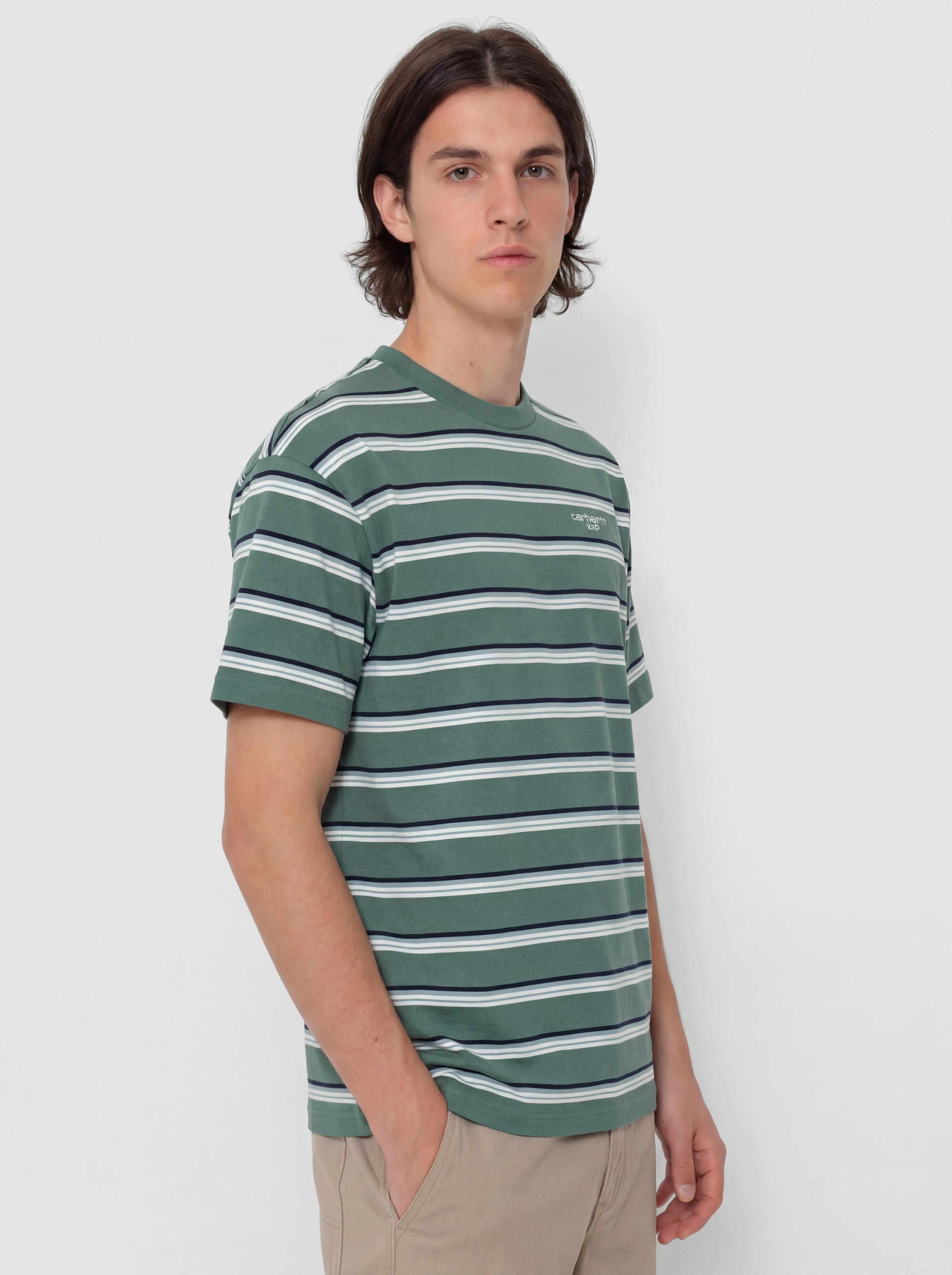 T-shirt Carhartt WIP Holm (holm stripe/silver pine)