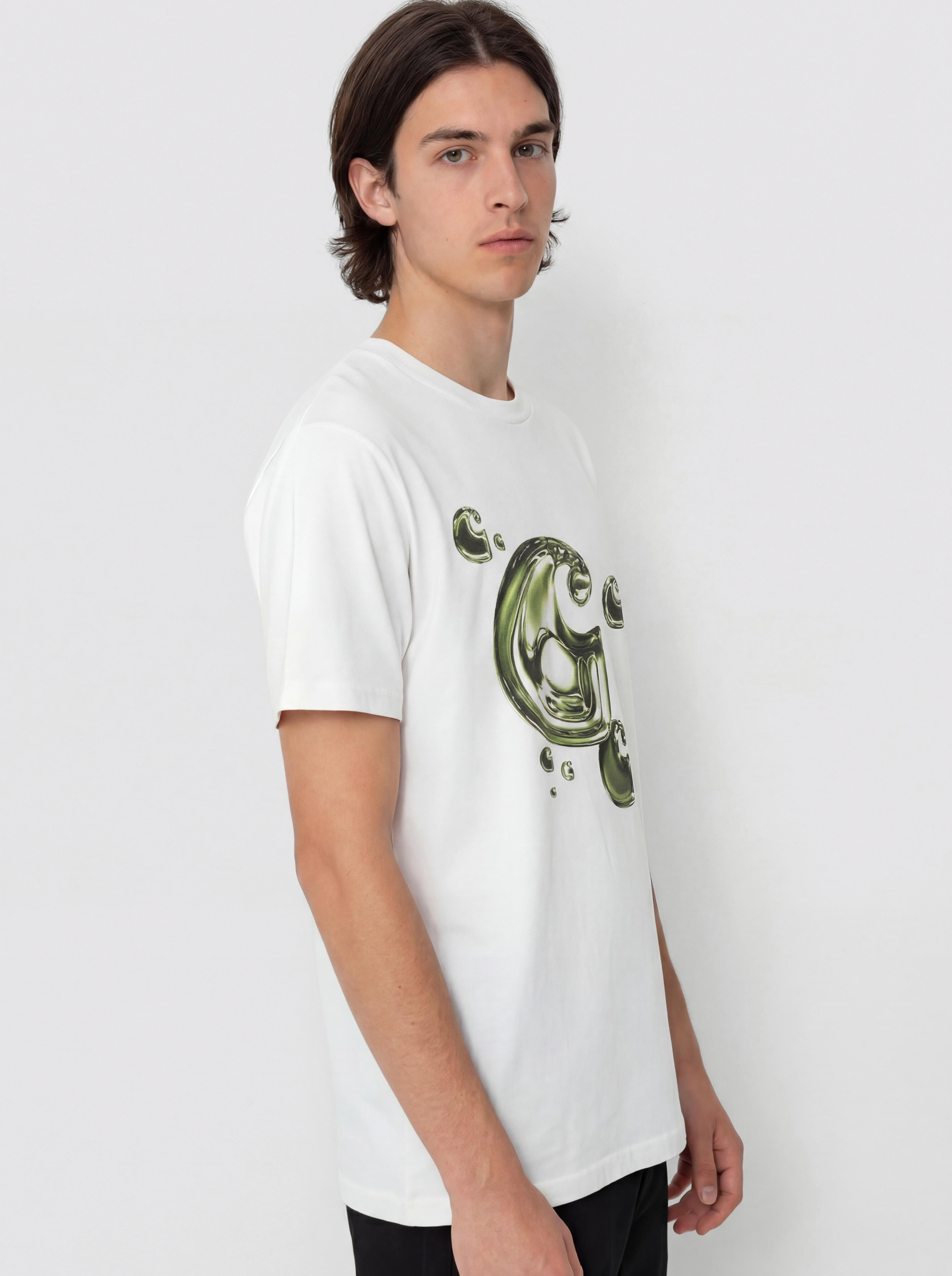 T-shirt Carhartt WIP Solar Chrome C-Logo (white)