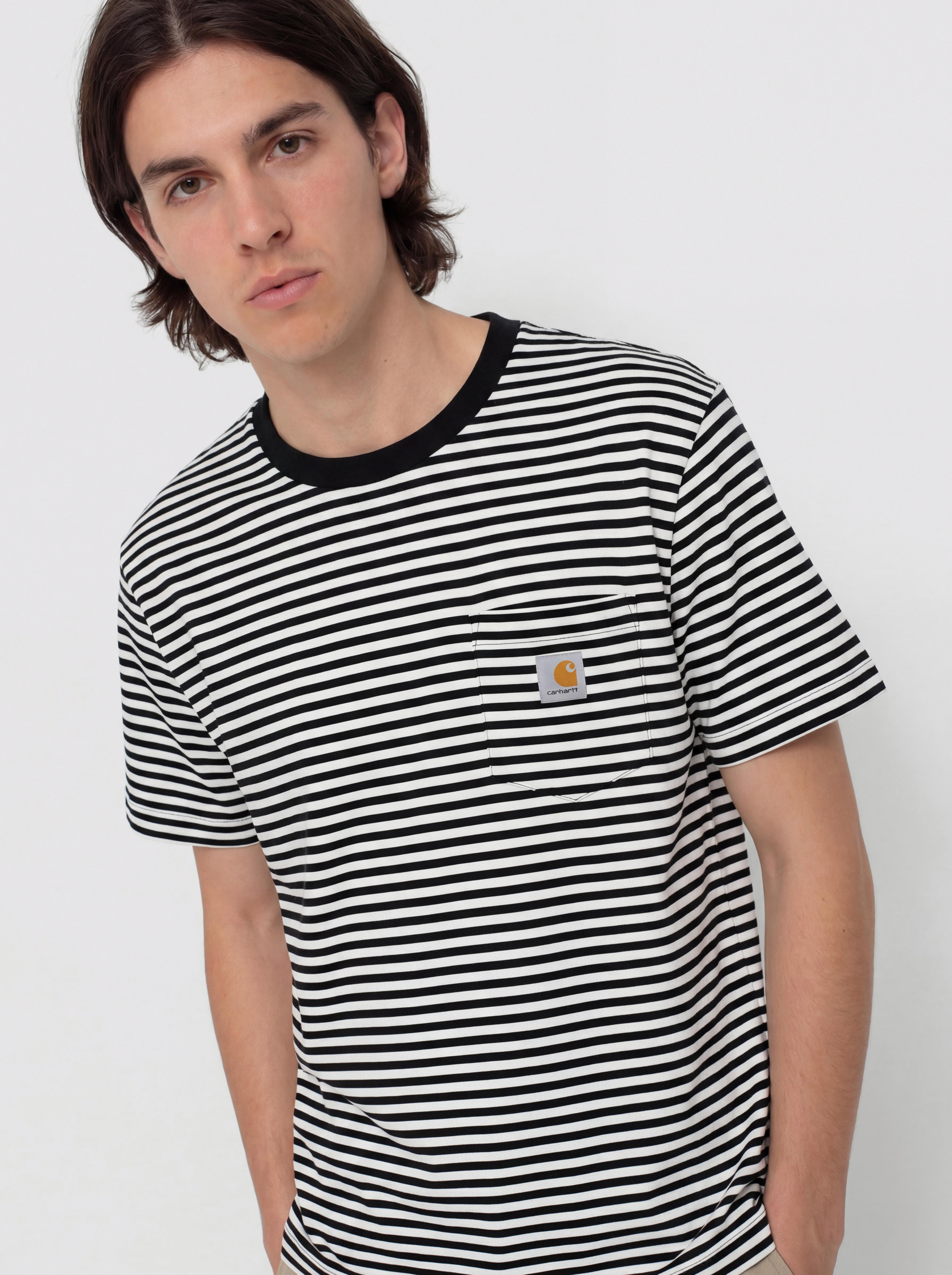 T-shirt Carhartt WIP Verner Pocket (verner stripe/black/wax)