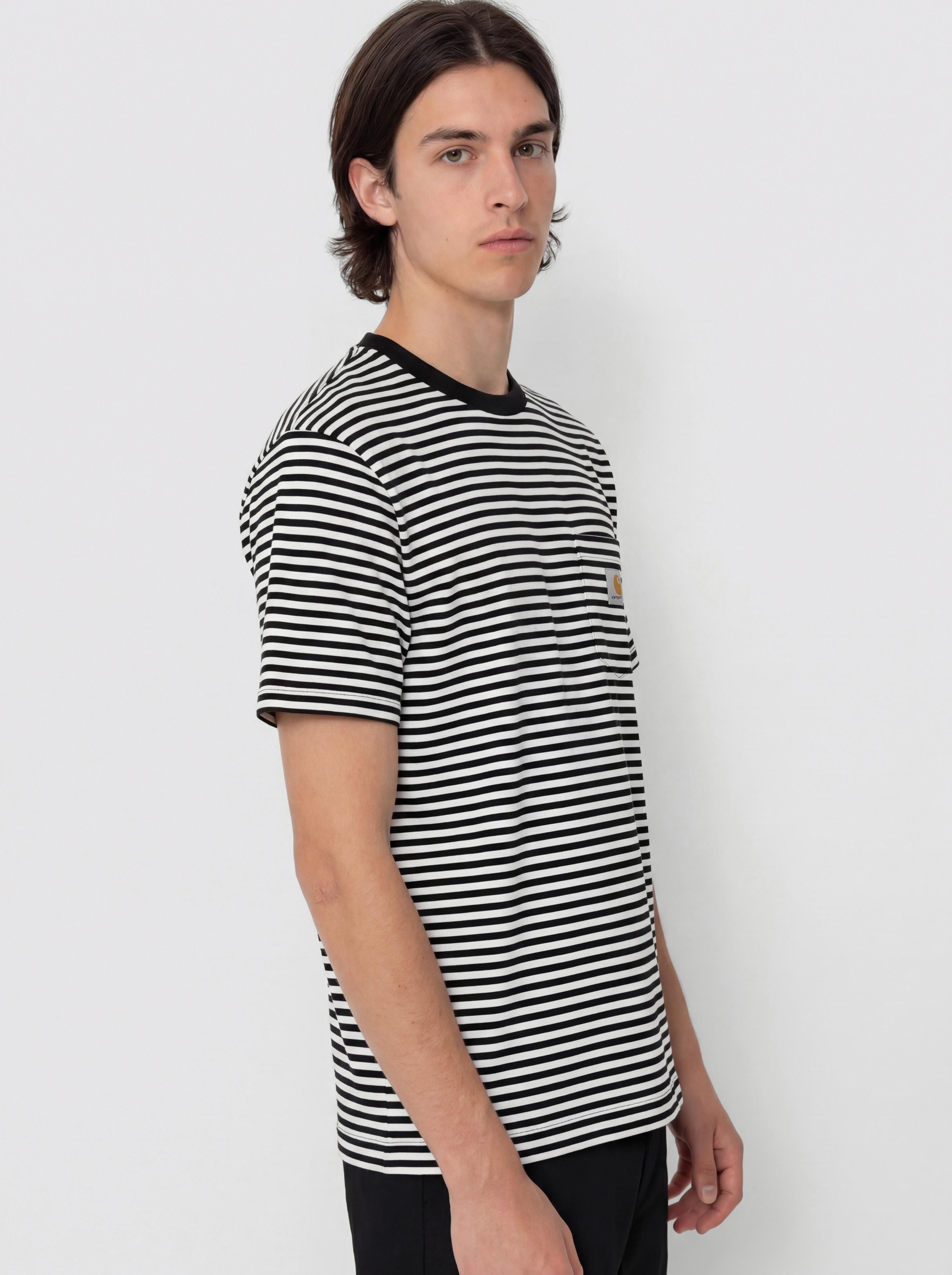 T-shirt Carhartt WIP Verner Pocket (verner stripe/black/wax)