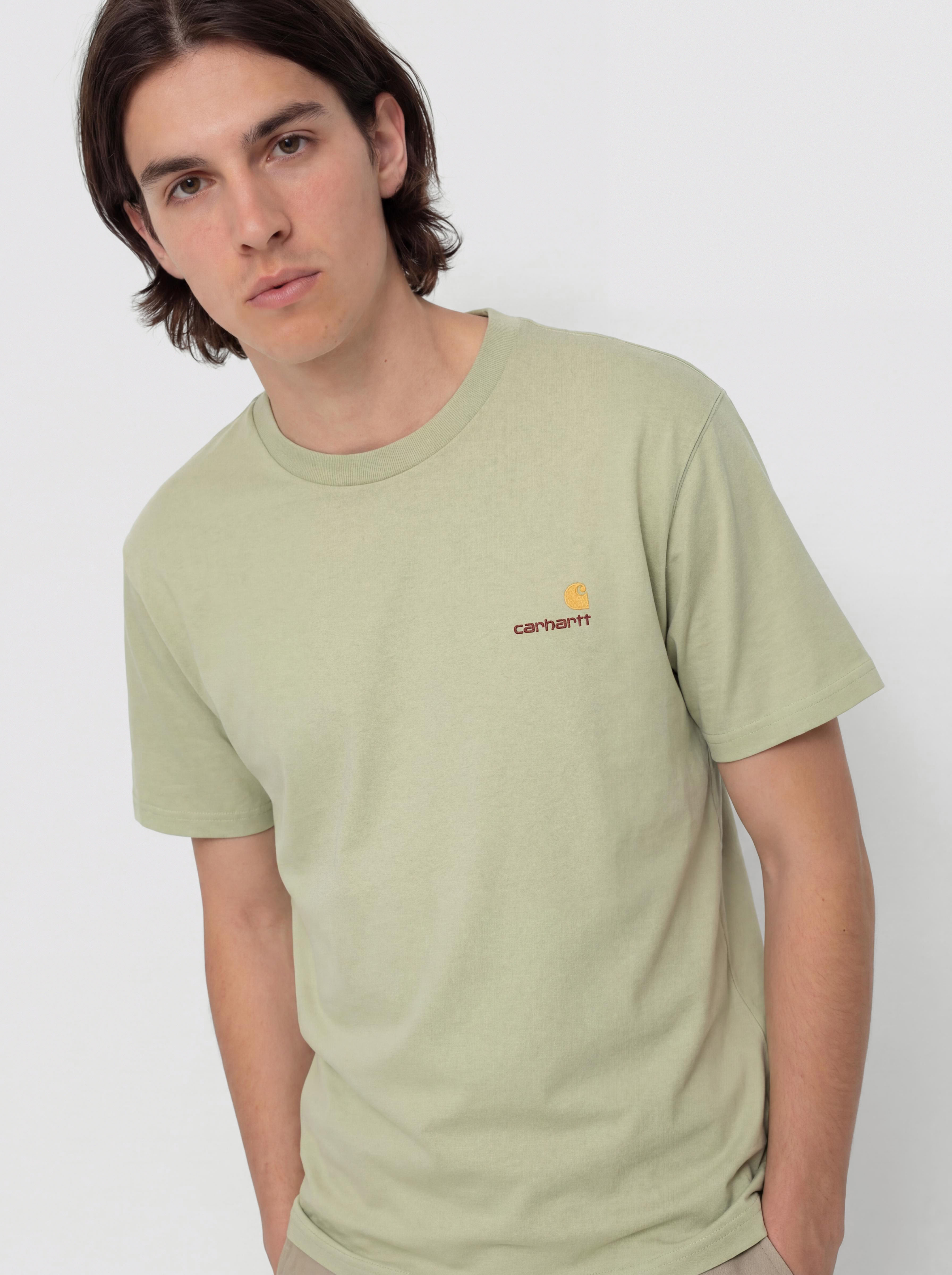 T-shirt Carhartt WIP American Script (pale olive)