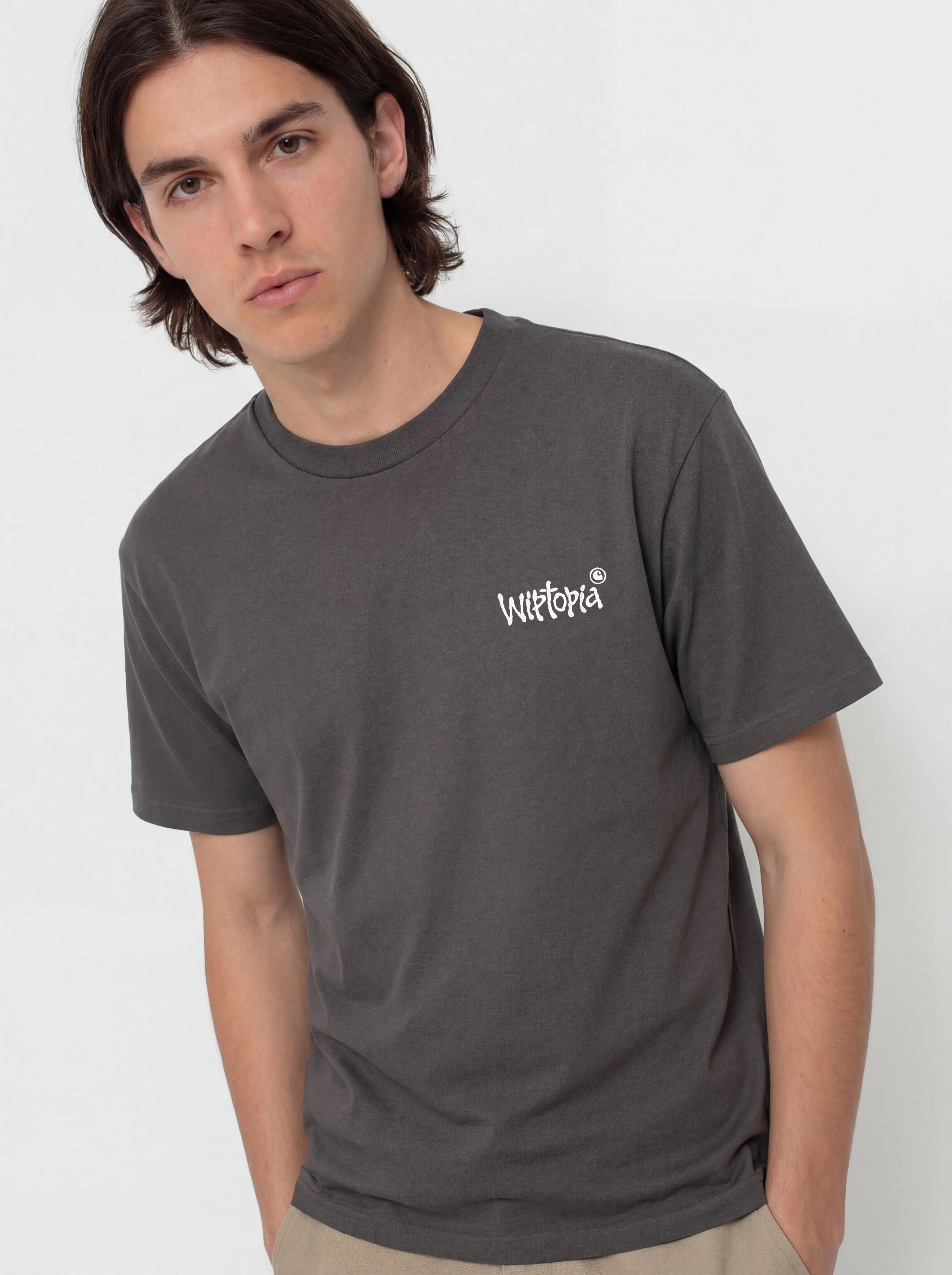 T-shirt Carhartt WIP Wiptopia Script (porphyry/wax)