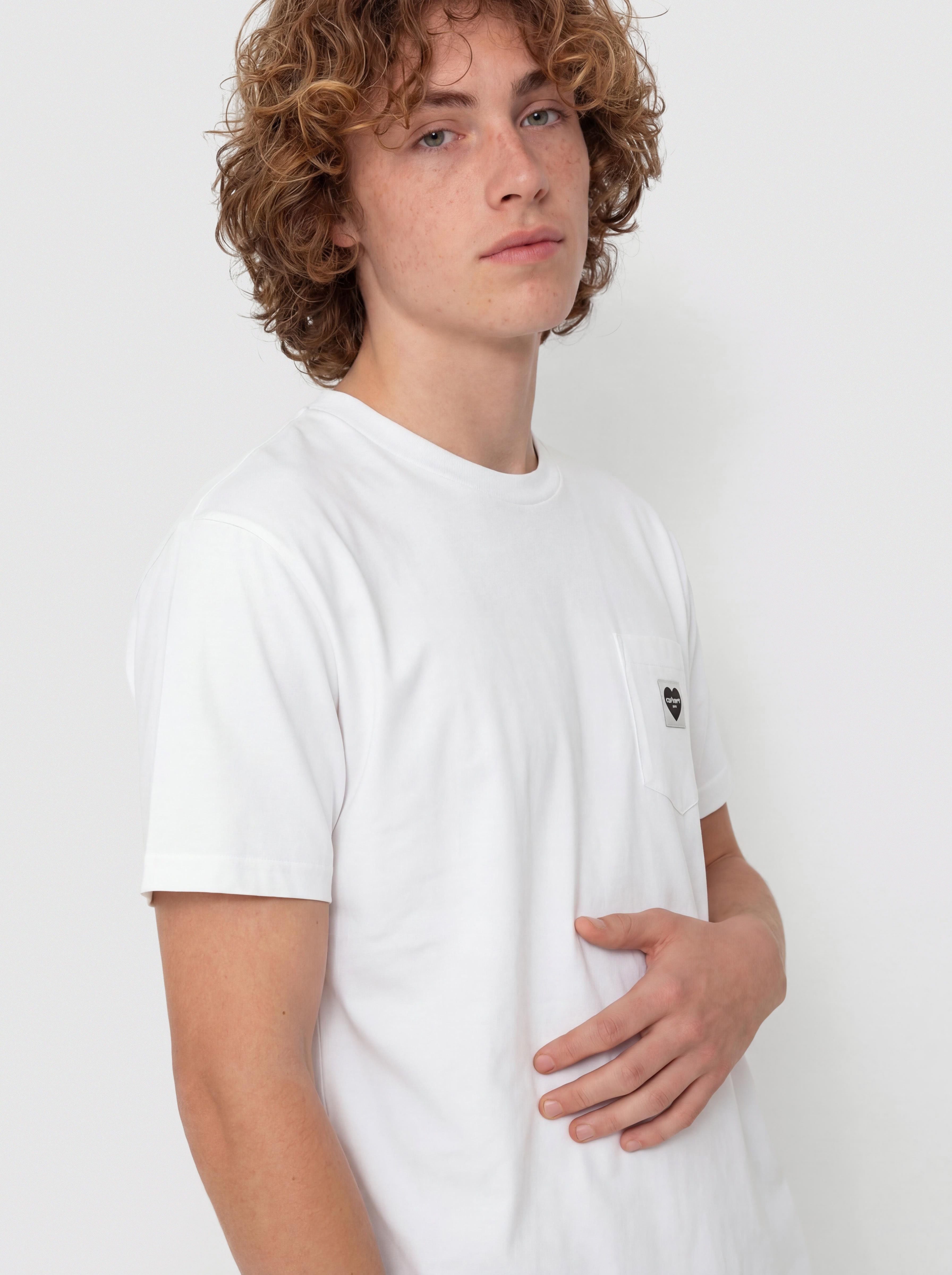 T-shirt Carhartt WIP Pocket Heart (white/black)