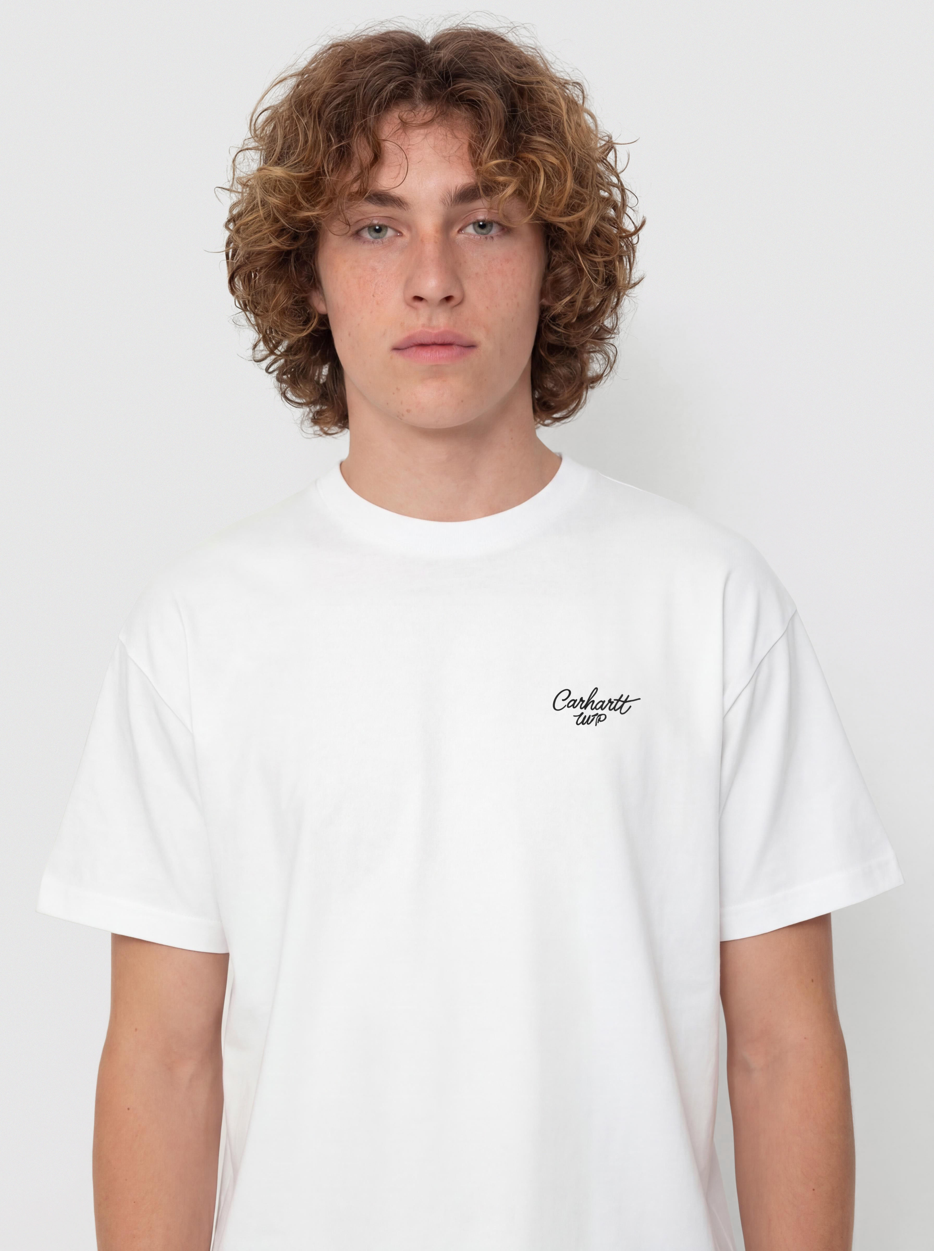 T-shirt Carhartt WIP Signature Script (white/black)