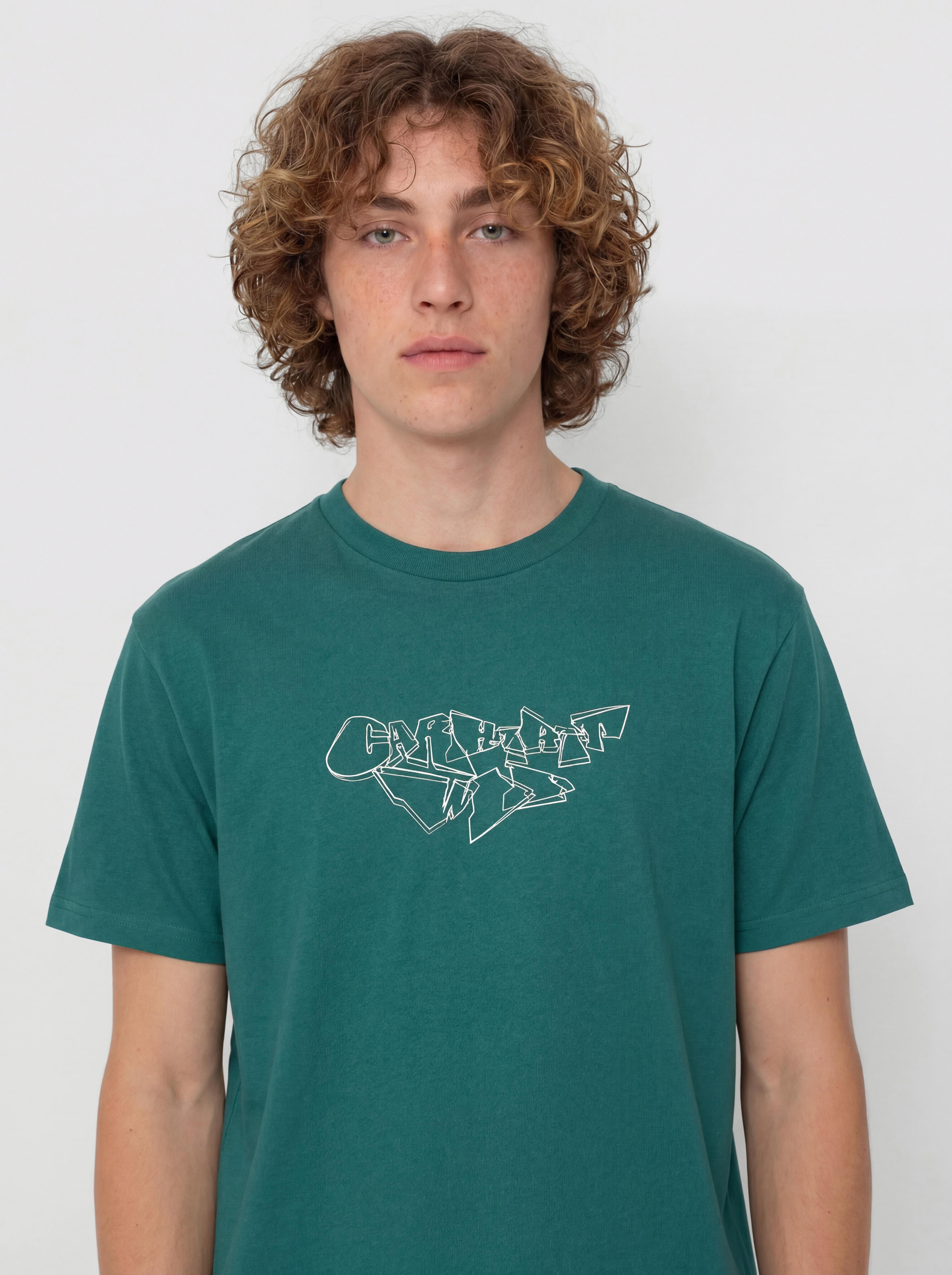 T-shirt Carhartt WIP Screwed Up Script (rainforest)