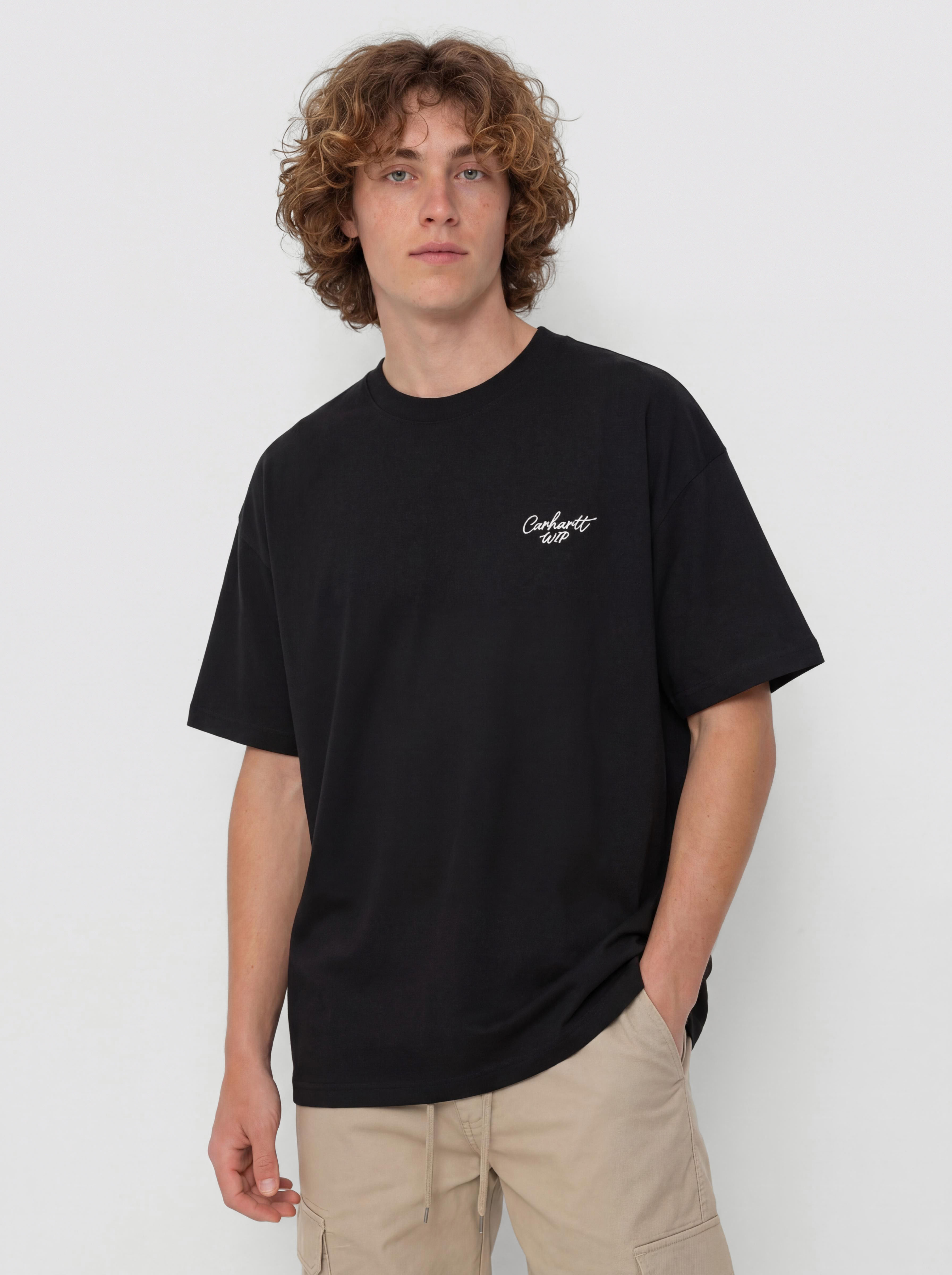 T-shirt Carhartt WIP Signature Script (black/white)