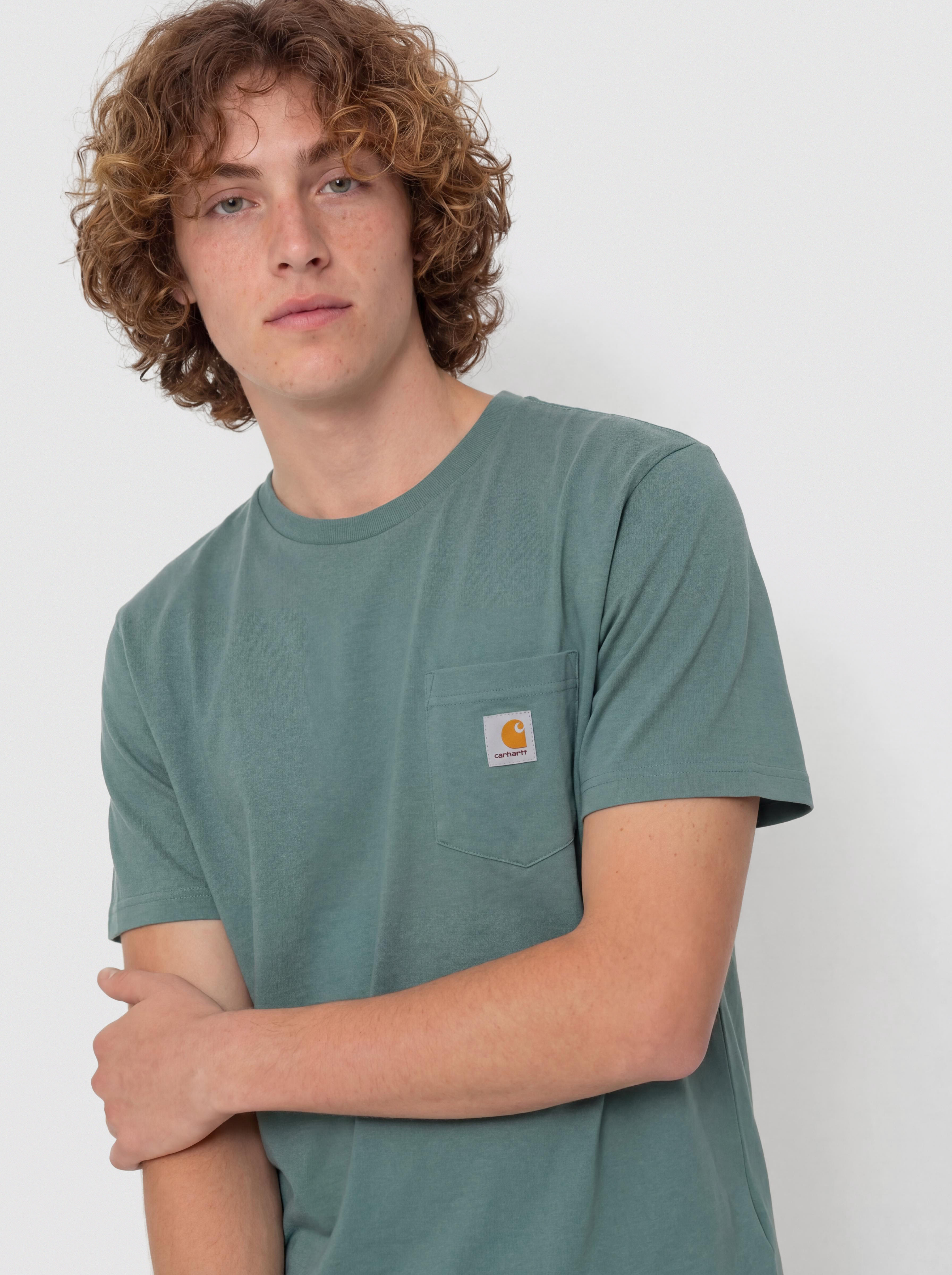 T-shirt Carhartt WIP Pocket (silver pine)