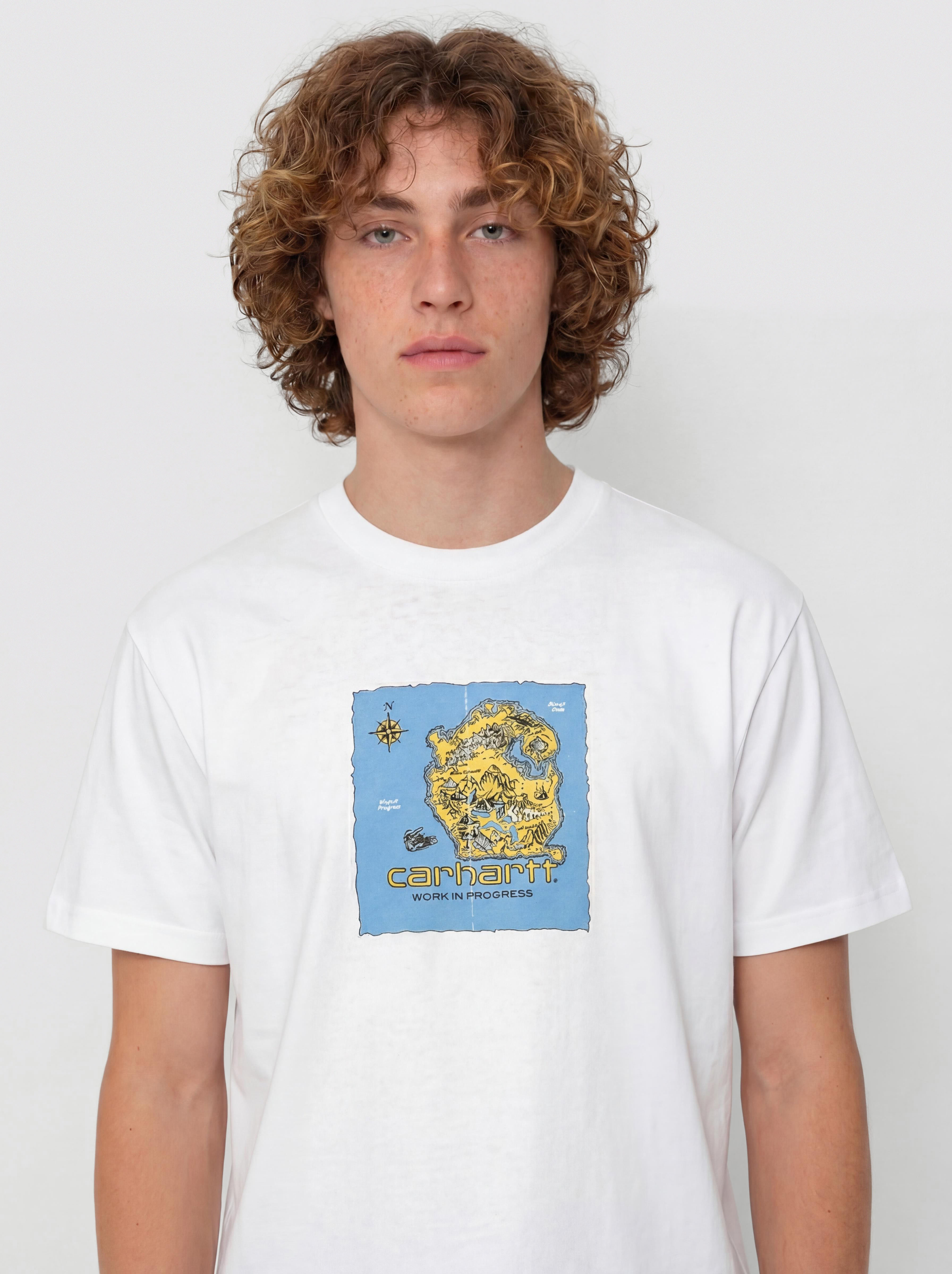 T-shirt Carhartt WIP Old World (white)