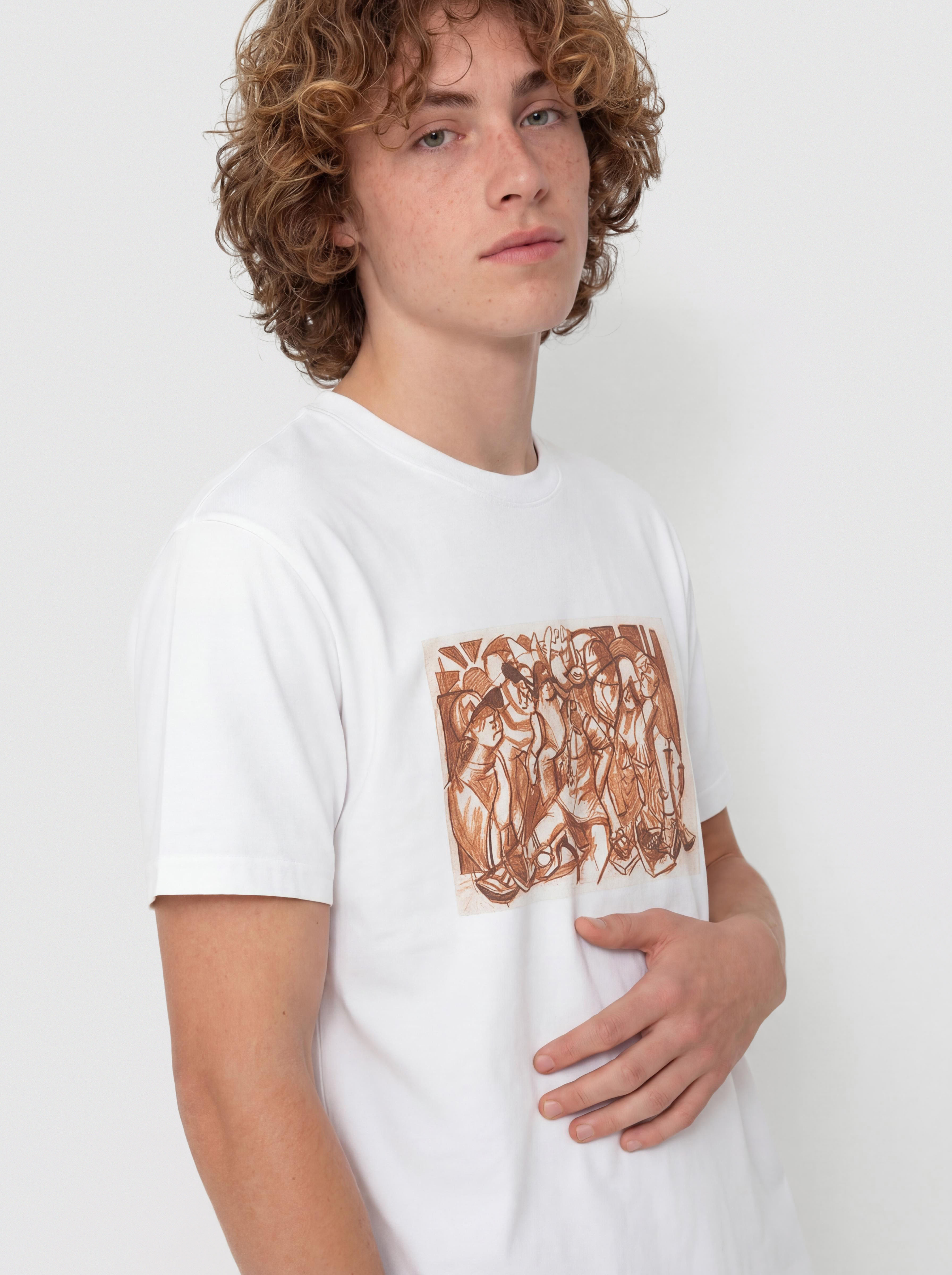 T-shirt Carhartt WIP Cai Arfon Bellis (white)