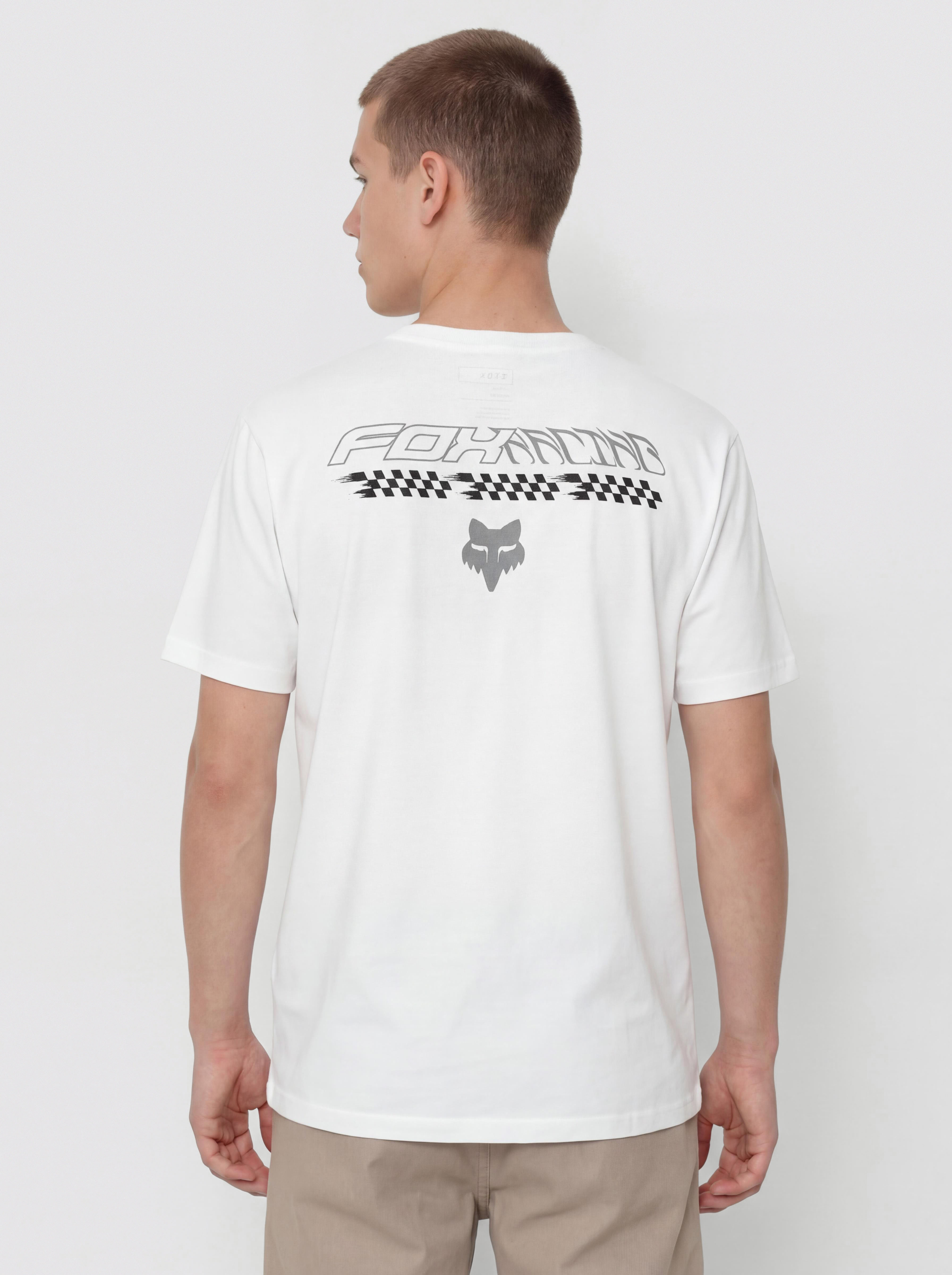 T-shirt Fox Checkered (optic white)
