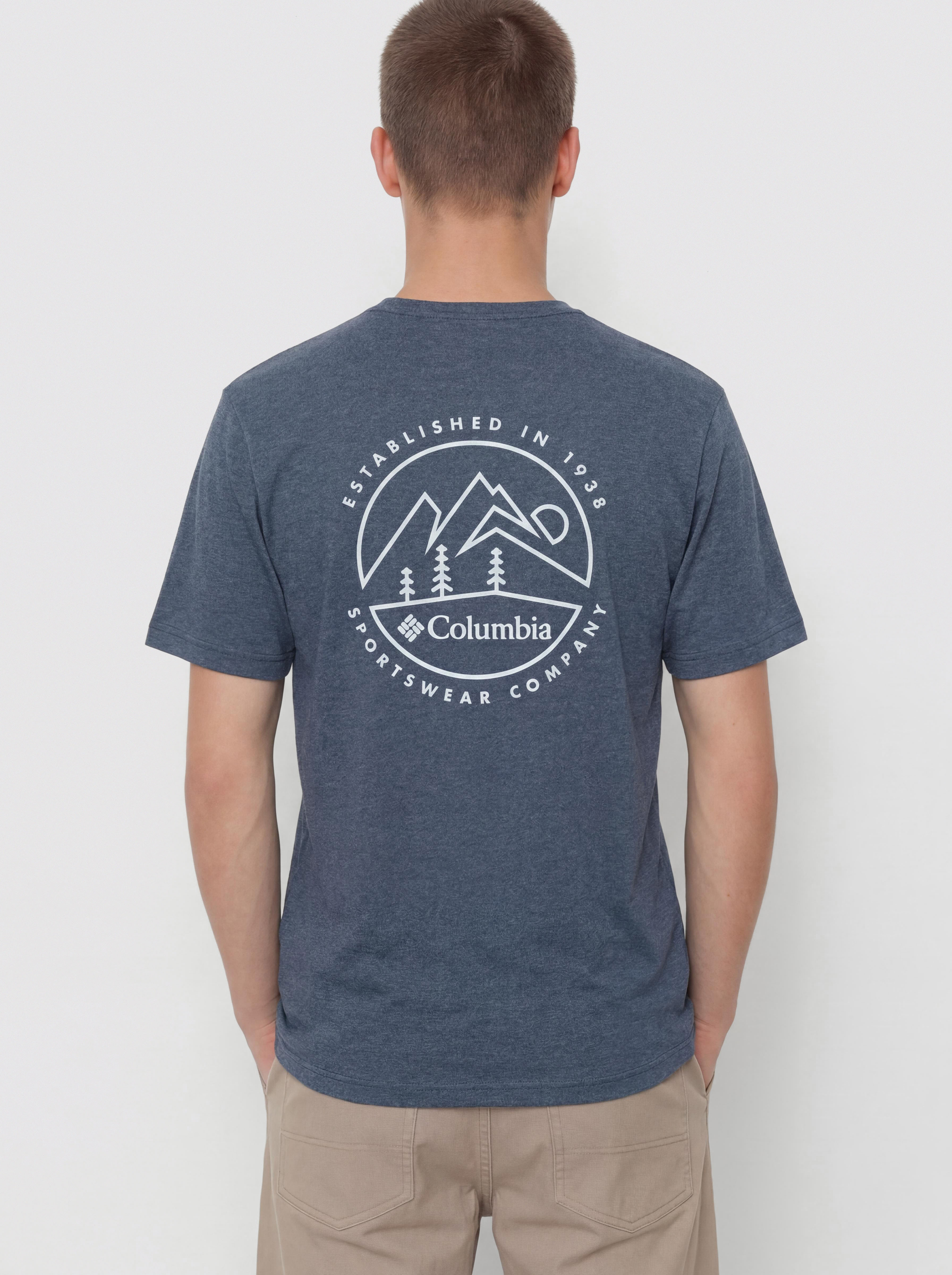 T-shirt Columbia Parsons Point SS Back Graphic (collegiate navy)