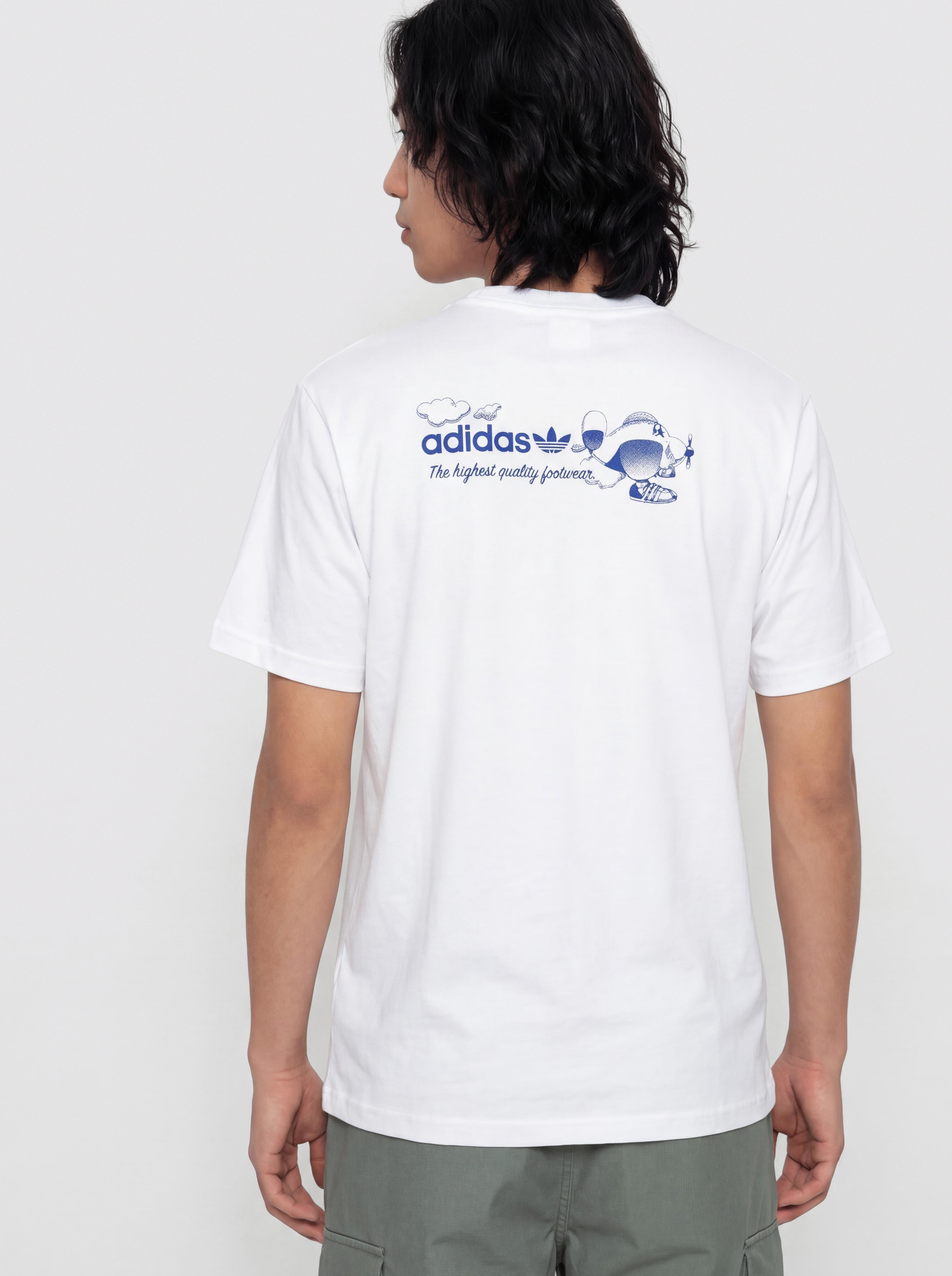 T-shirt adidas Dogplane (white/lucblu)