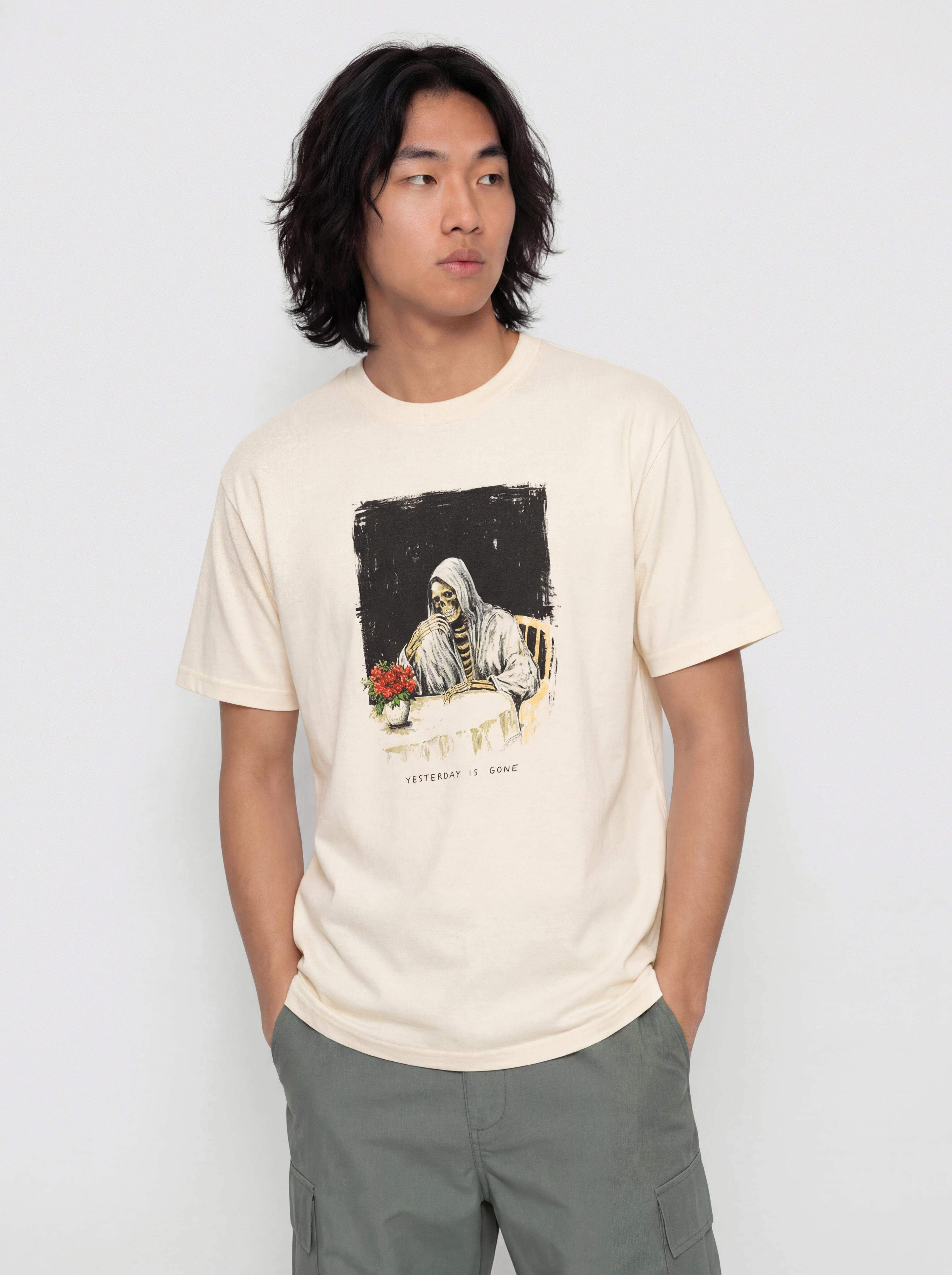 T-shirt Deathwish Yesterday Is Gone (cream)