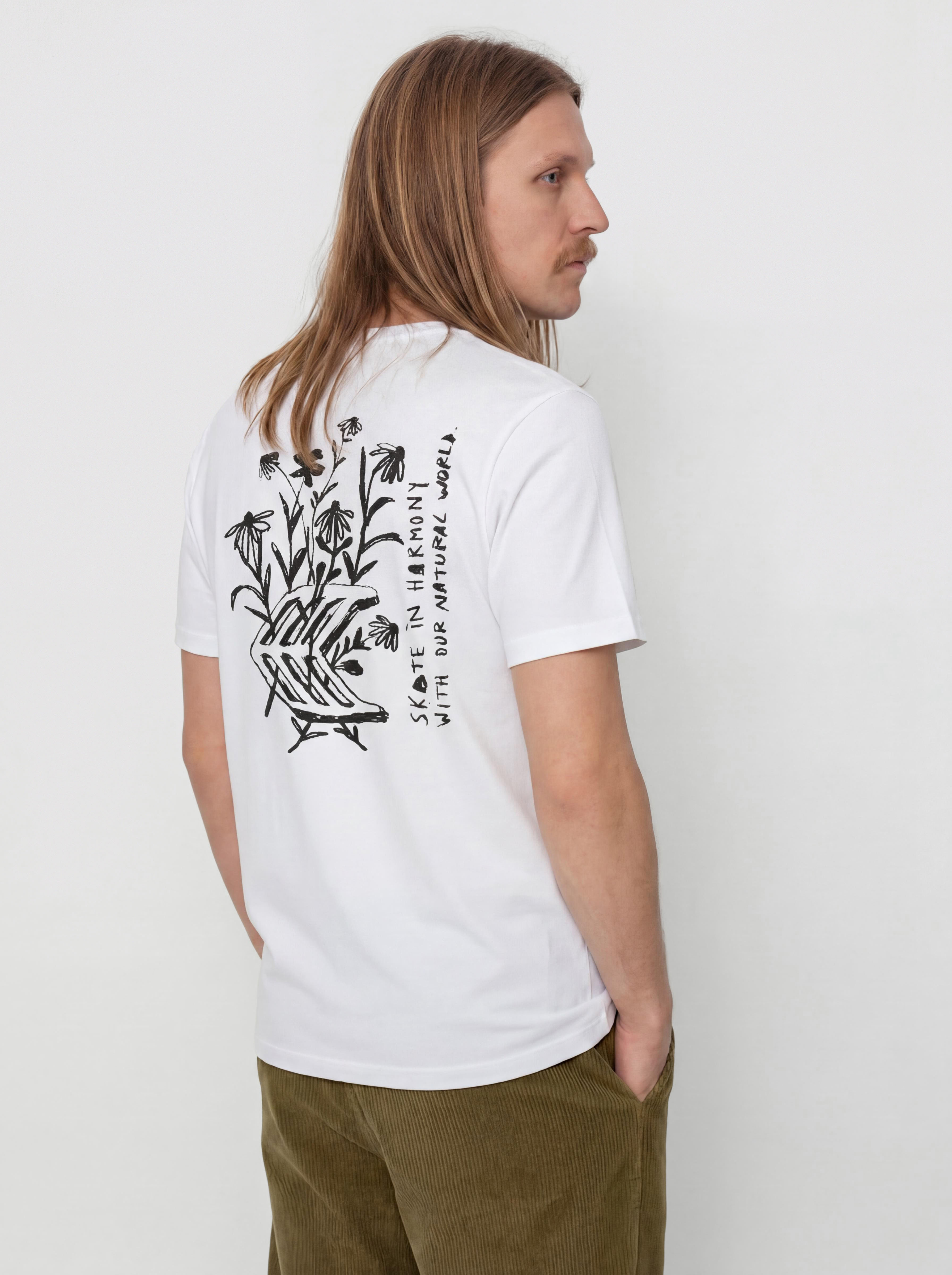 T-shirt Cariuma Conté Flowers (off white)