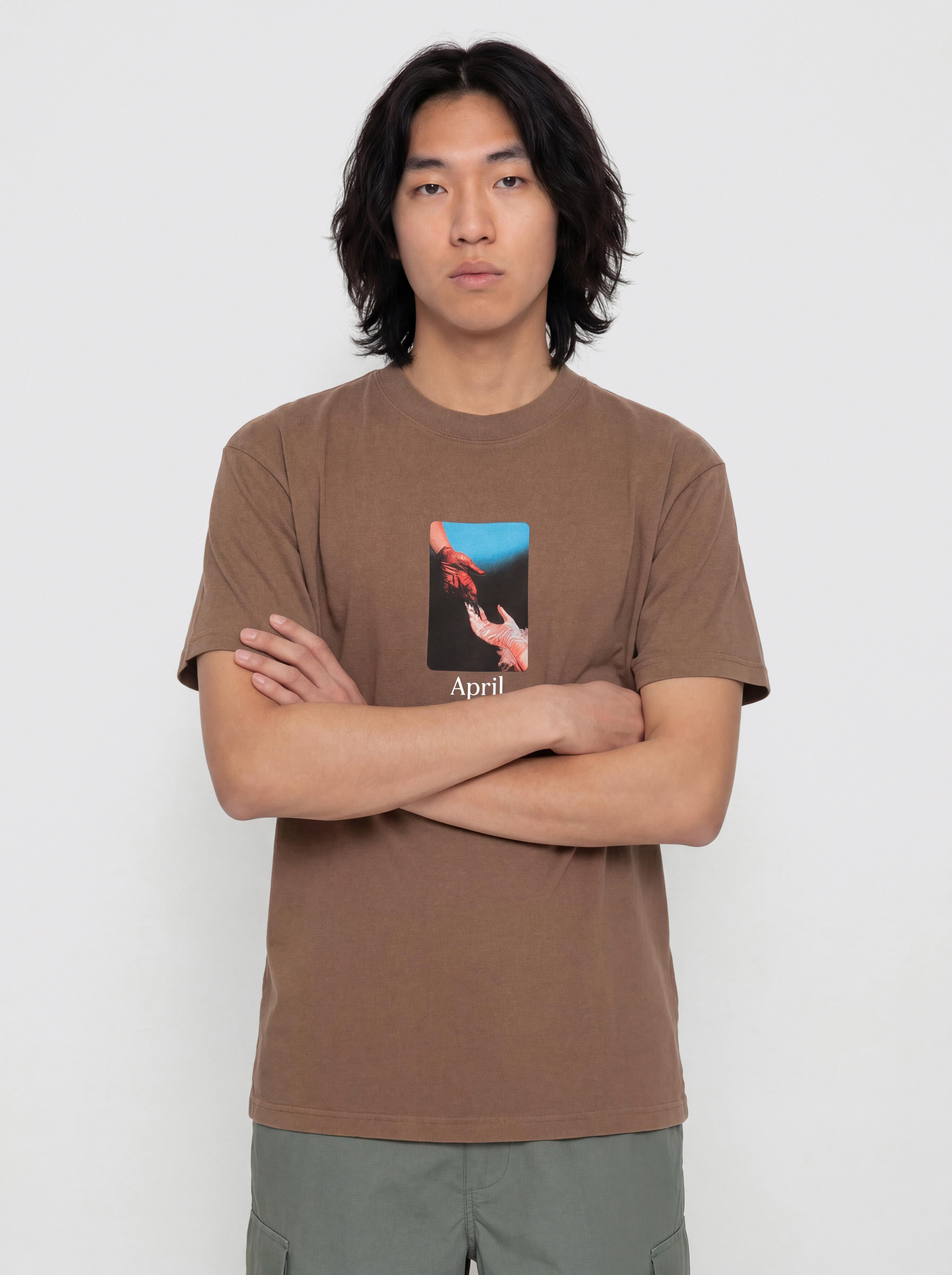 T-shirt April Skateboards Material (washed brown)