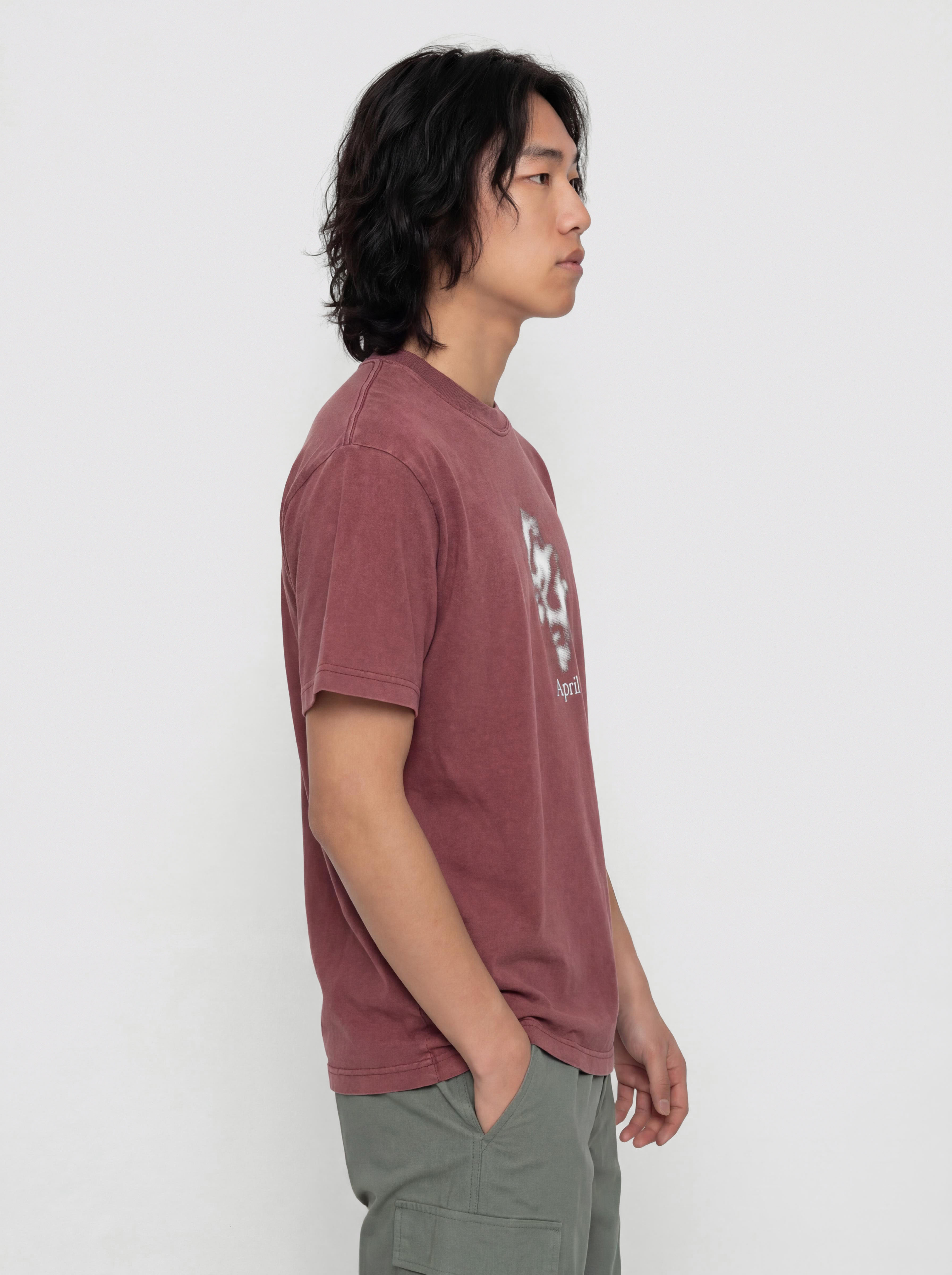 T-shirt April Skateboards Two Face (mahogany)